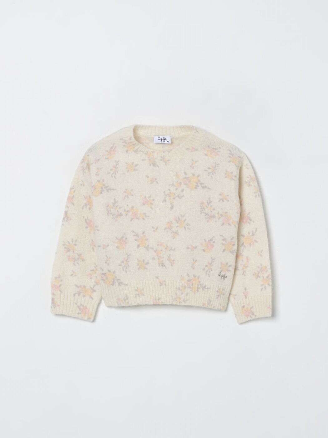 イルグッフォ IL GUFO クルーネックジャンパー 編み物御召しもの ガールズ Crew neck jumpers GMA0009EM912 関税 貨物輸送無料 2025AW gi