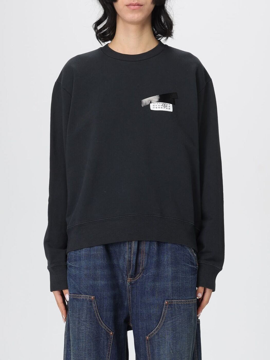 エムエム6 住み家 マルジェラ MM6 MAISON MARGIELA 調教師 レディース 黒いこと Sweatshirts S62GU0143M25024 関税 貨物輸送無料 2026SS gi