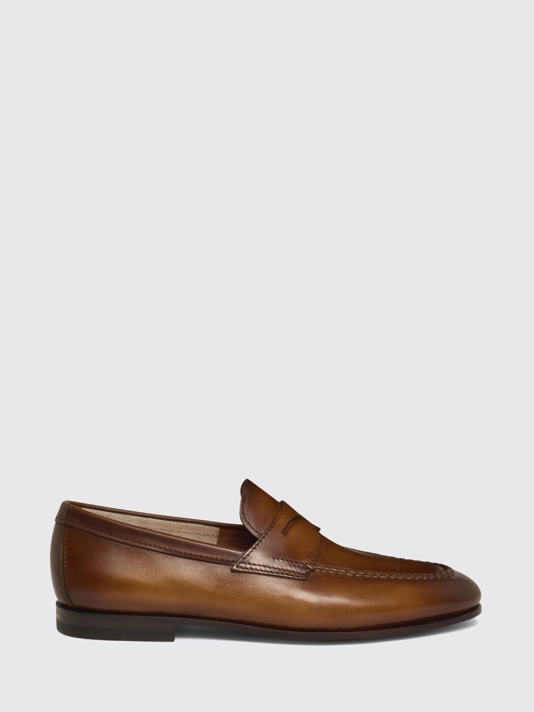 サントーニ SANTONI 置き目毛皮 メンズ 赤銅色 Loafers MCNC18007SA4SLAS 関税 貨物輸送無料 2025AW gi