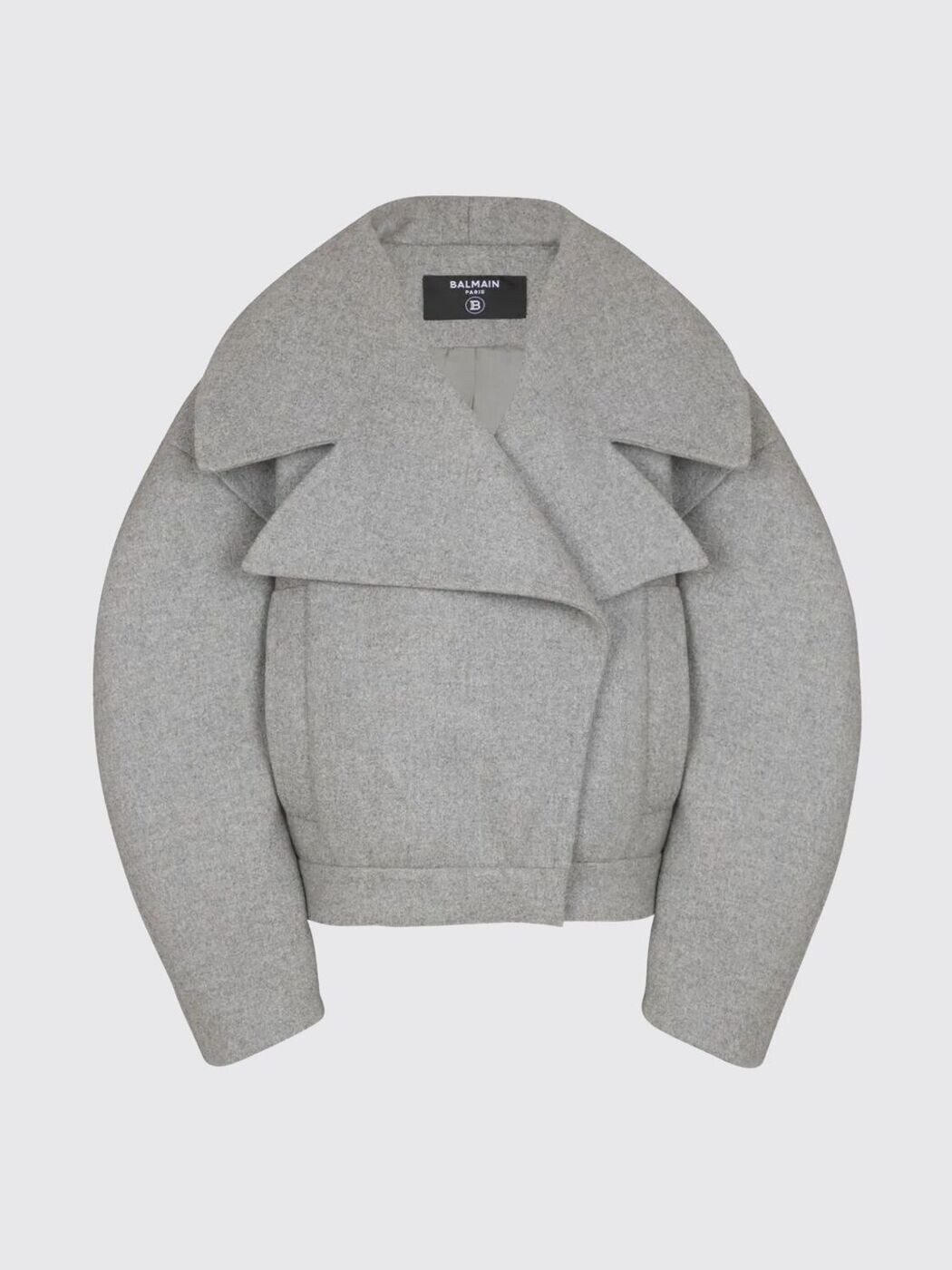 バルマン BALMAIN トレンチコート 厚地の外套 レディース 薄墨色 Coats and trench coats FF0UA140WD24 関税 貨物輸送無料 2025AW gi