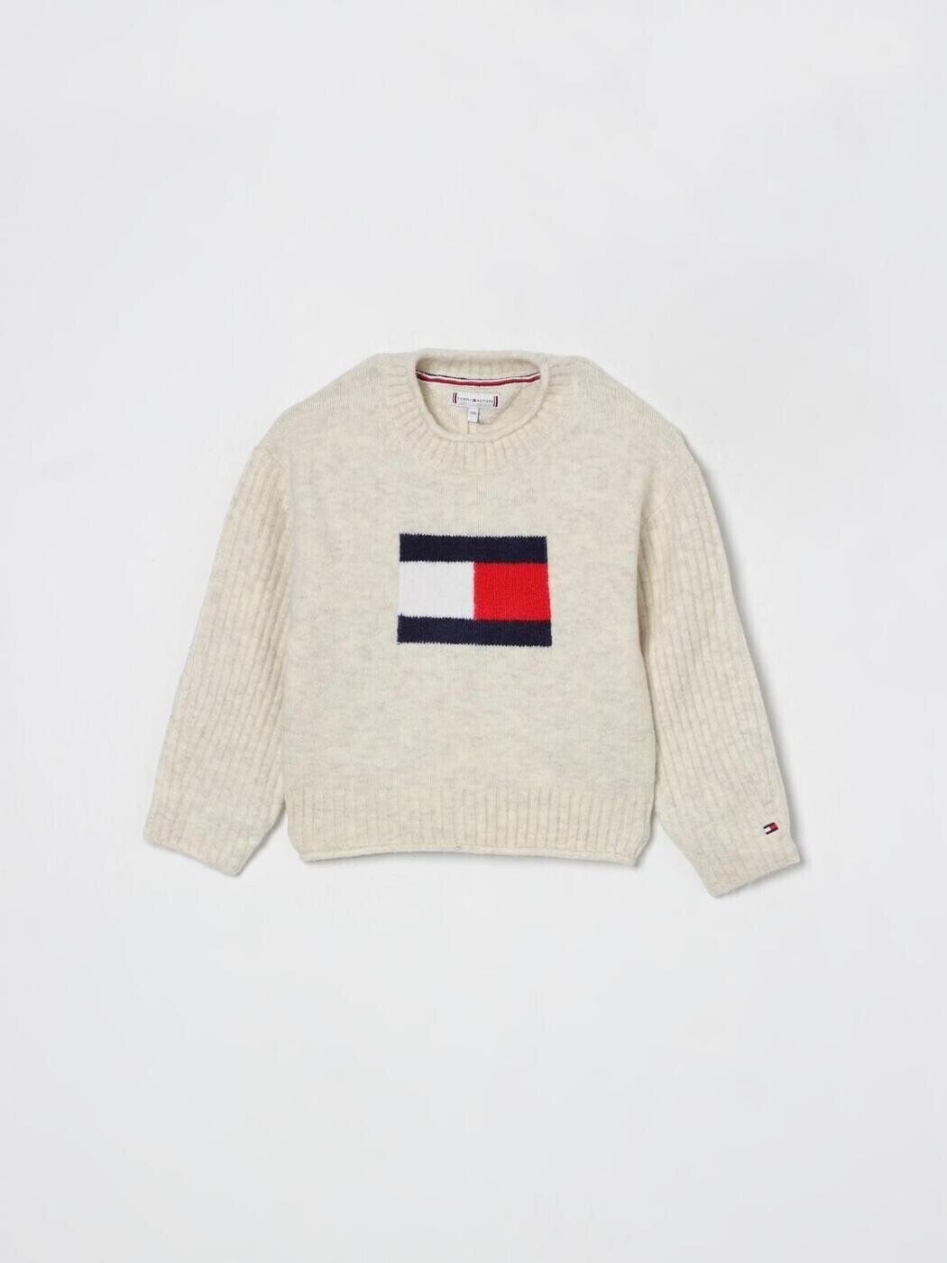 トミー ヒルフィガー TOMMY HILFIGER クルーネックジャンパー 編み物お召しもの ガールズ 薄墨色 Crew neck jumpers KG0KG09335 関税 貨物輸送無料 2025AW gi