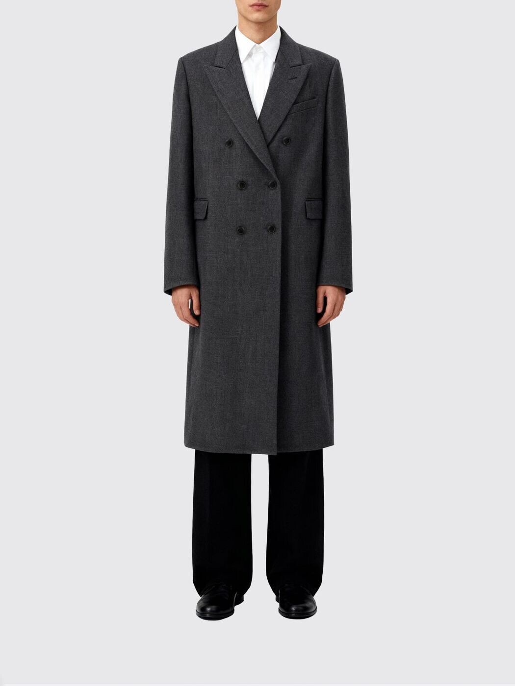 ド栗鼠 キャラバン ノッテン DRIES VAN NOTEN トレンチ 厚地の外套 メンズ 薄墨色 Coats and Trench 0202412058 関税 貨物輸送無料 2025AW gi