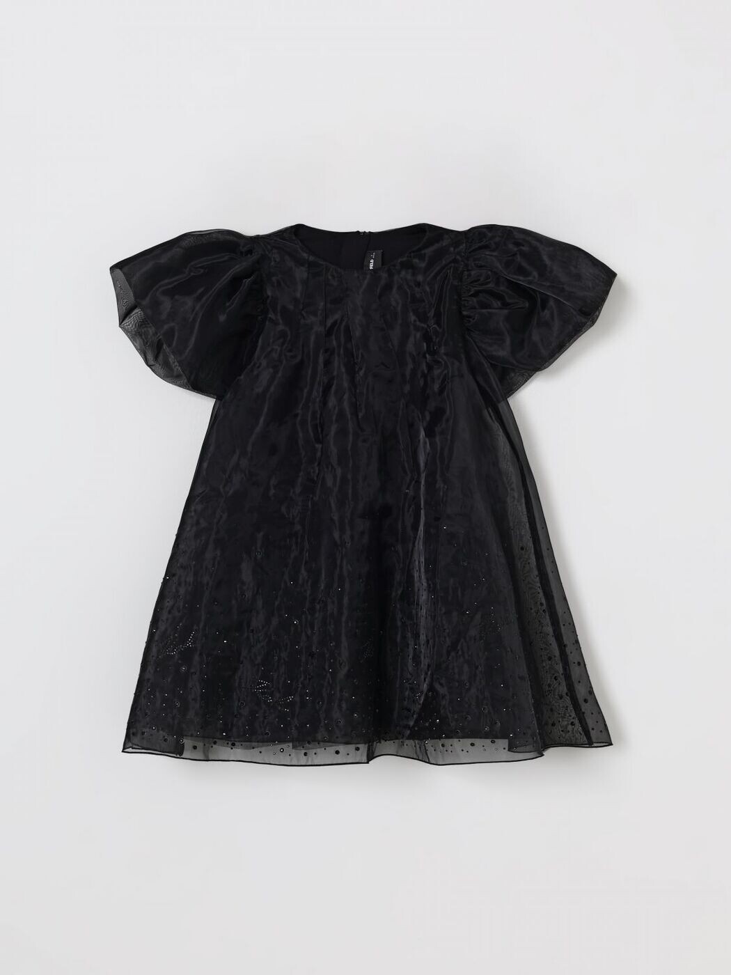 長い巻き毛 ラガーフェルド KARL LAGERFELD ロングお召しもの お召しもの ガールズ 黒いこと Long dresses Z30624 関税 貨物輸送無料 2025AW gi