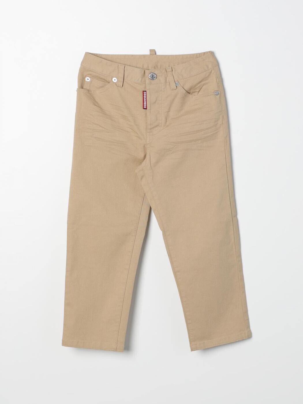 ディースクエアード DSQUARED2 レギュラーフィットジーンズ ジーンズ ガールズ ベージュ Regular fit jeans DQ0501D0A95 関税 貨物輸送無料 2025AW gi