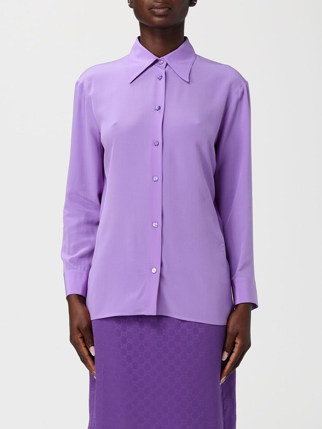 グッチ GUCCI シャツ レディース パープル Shirts 853004Z7AXX Violet 関税 送料無料 2025AW gi｜BRANDSHOP「il Tesoro」