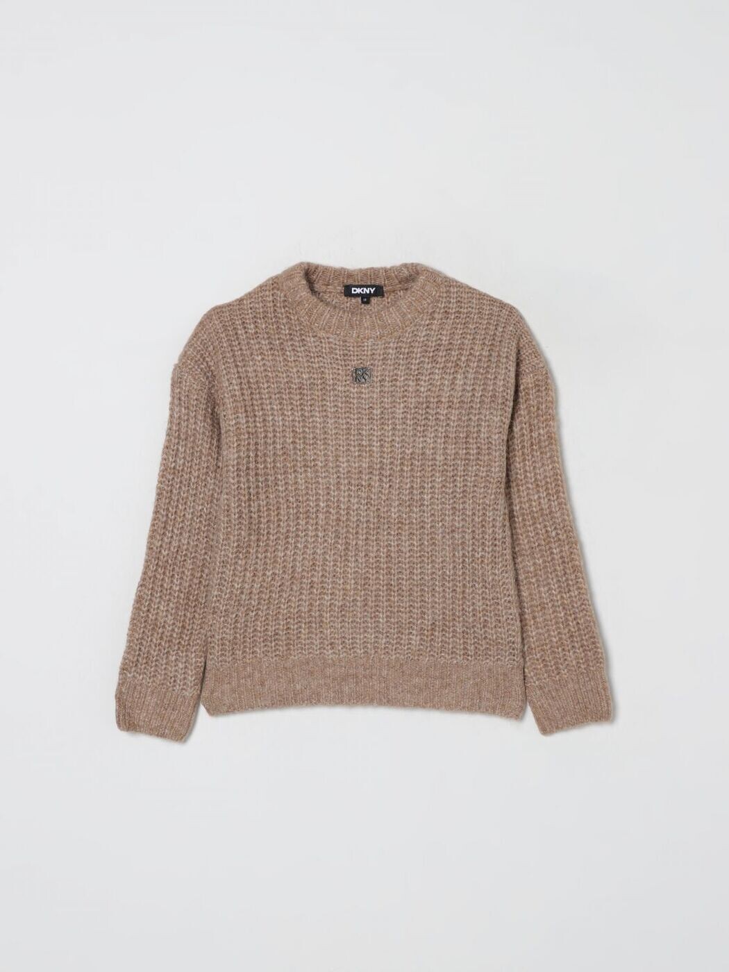 ディー ケイ エヌ ワイ DKNY クルーネックジャンパー ニットウェア ガールズ ベージュ Crew neck jumpers D62383 関税 送料無料 2025AW gi