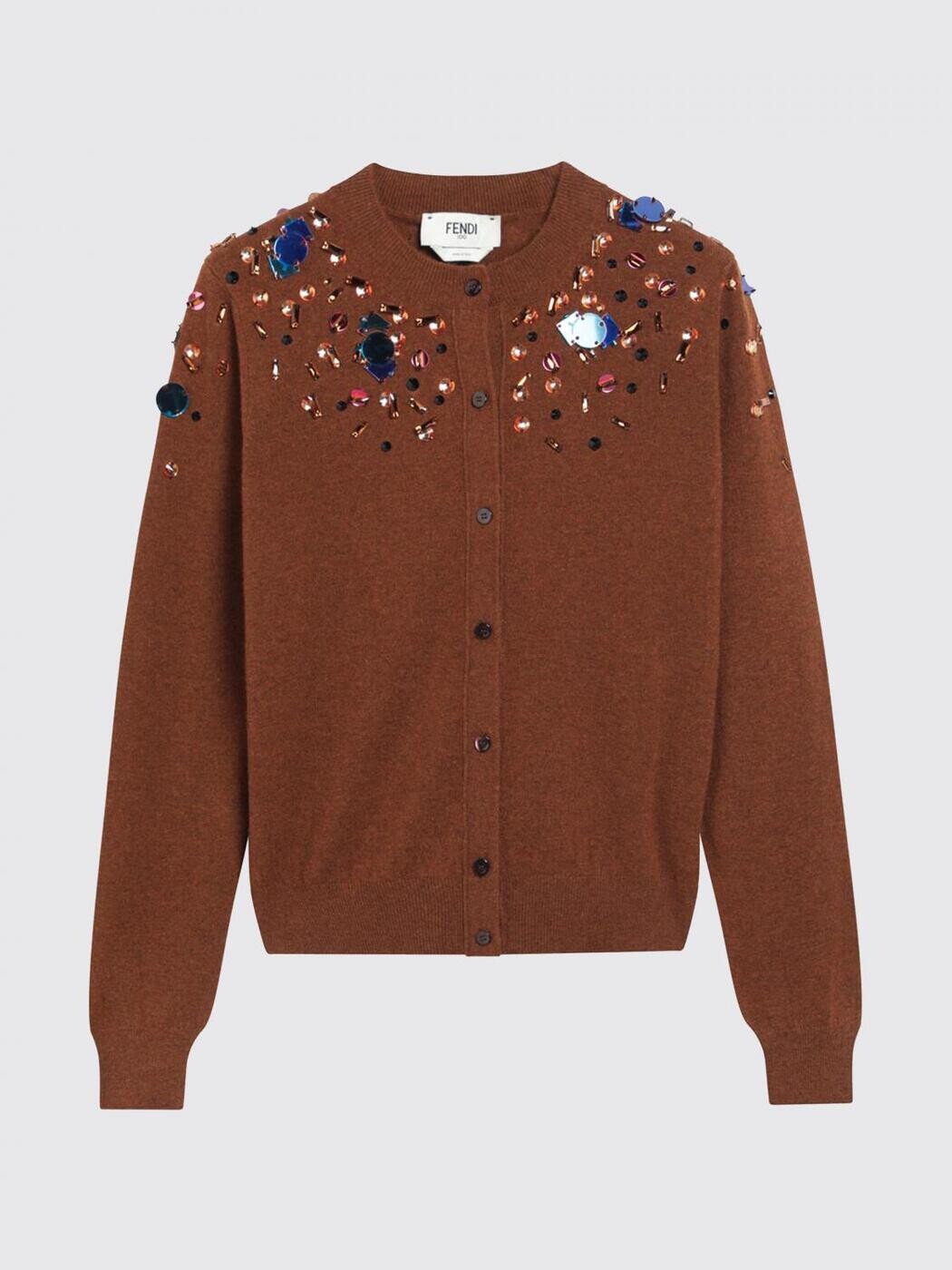 フェンディ FENDI ティーシャツ 編み物御召しもの レディース 赤いこと Knitwear FZE543AUZW 関税 貨物輸送無料 2025AW gi