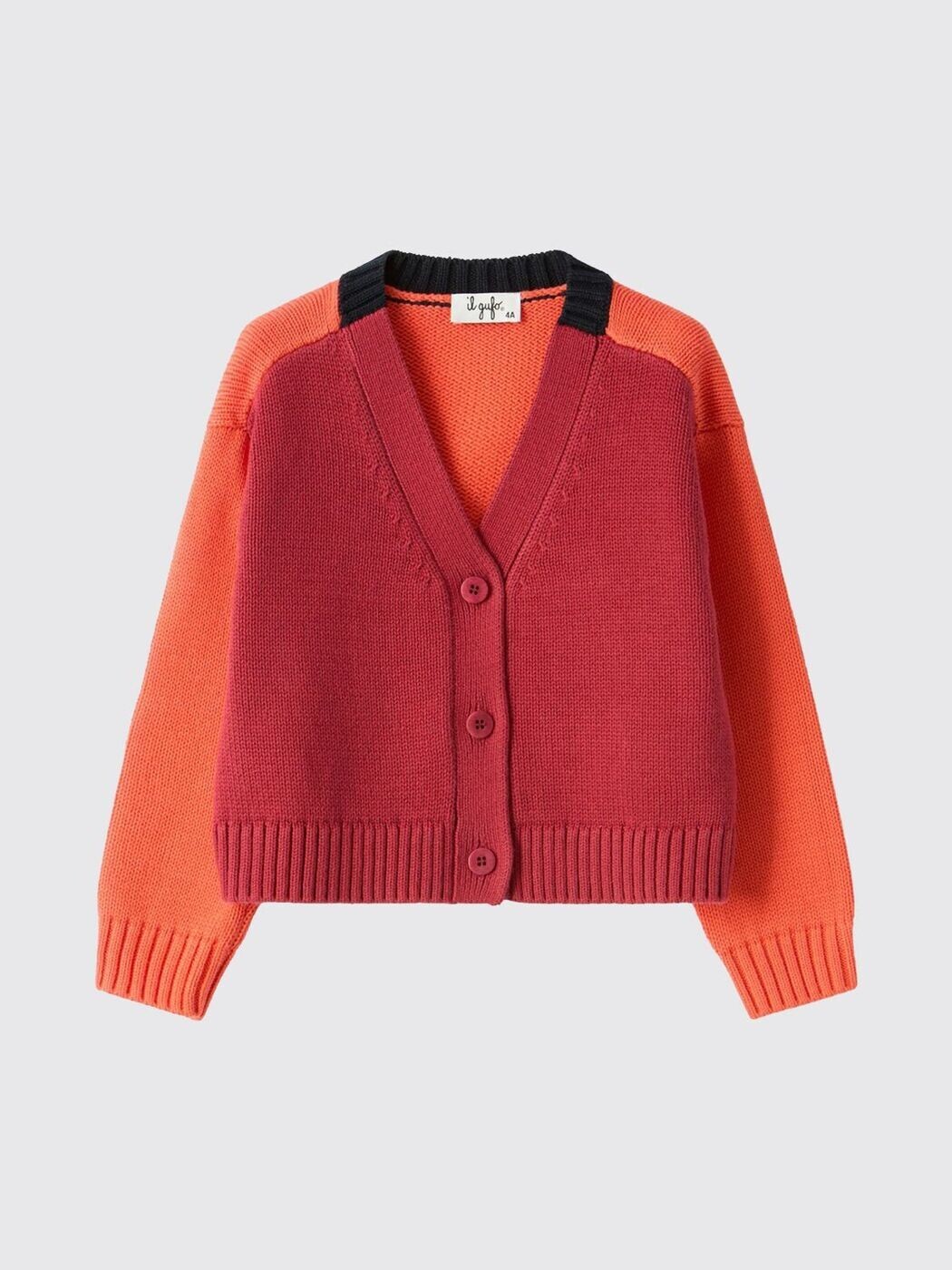 イルグッフォ IL GUFO クルーネックジャンパー 編み物御召しもの ガールズ 赤いこと Crew neck jumpers A25GGF0006EM109 関税 貨物輸送無料 2025AW gi