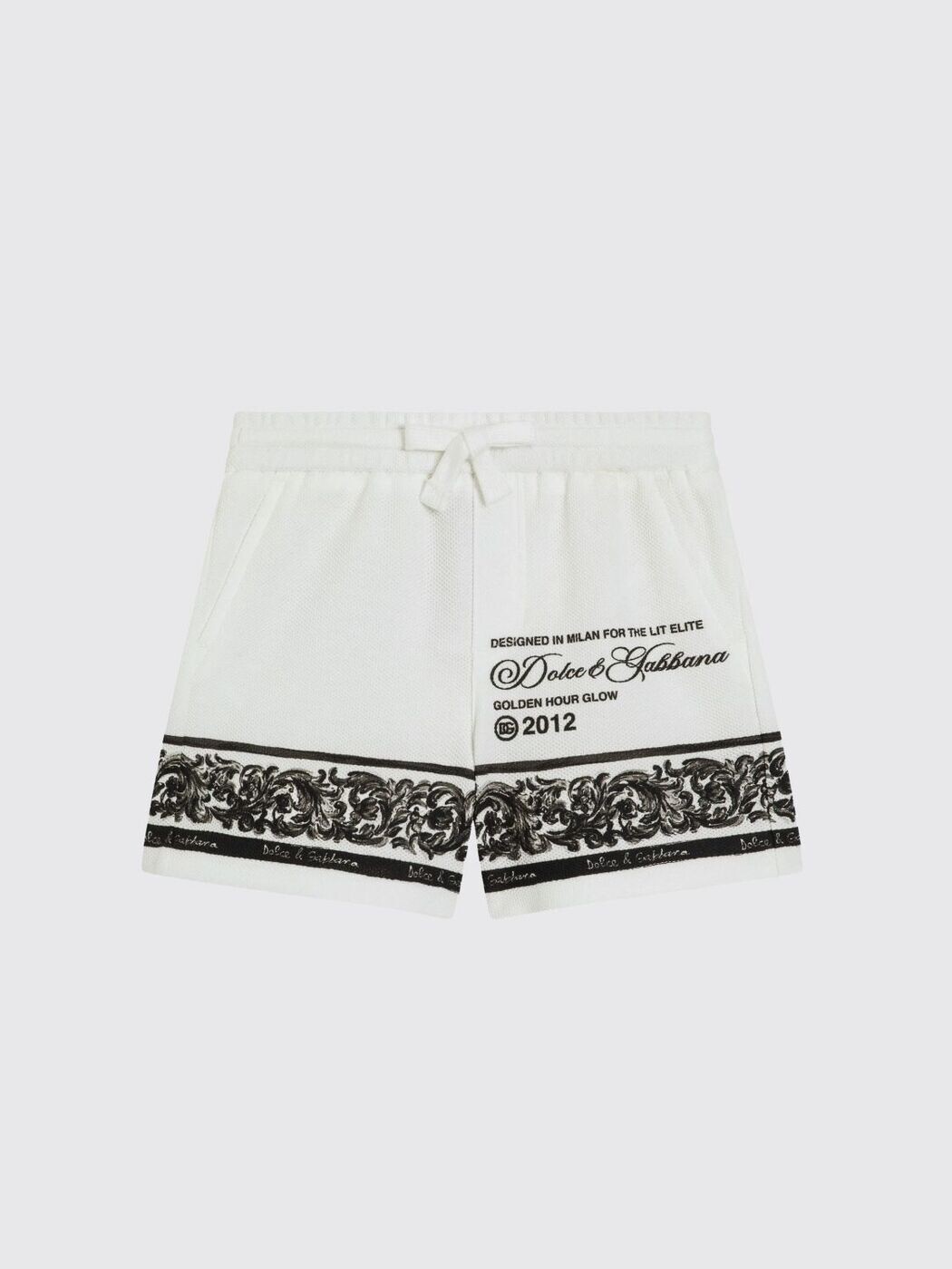 ドルチェ\u0026ガッバーナ DOLCE\u0026GABBANA ズボン下 遊撃手ズボン下 ベビーユニセックス 白いこと Shorts L1JQV8II7HN 関税 貨物輸送無料 2025AW gi