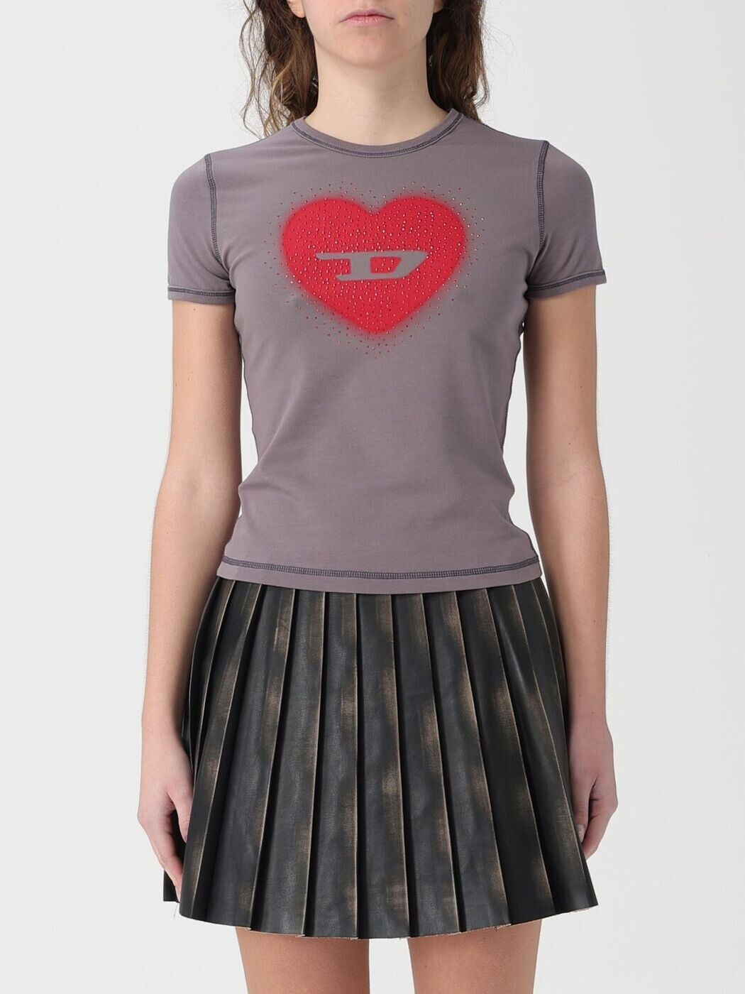 ディーゼル DIESEL ポロシャツ Tシャツ レディース グレー T-shirts and polo shirts A209800QHHA Grey 関税 送料無料 2026SS gi｜BRANDSHOP「il Tesoro」 22,792円
