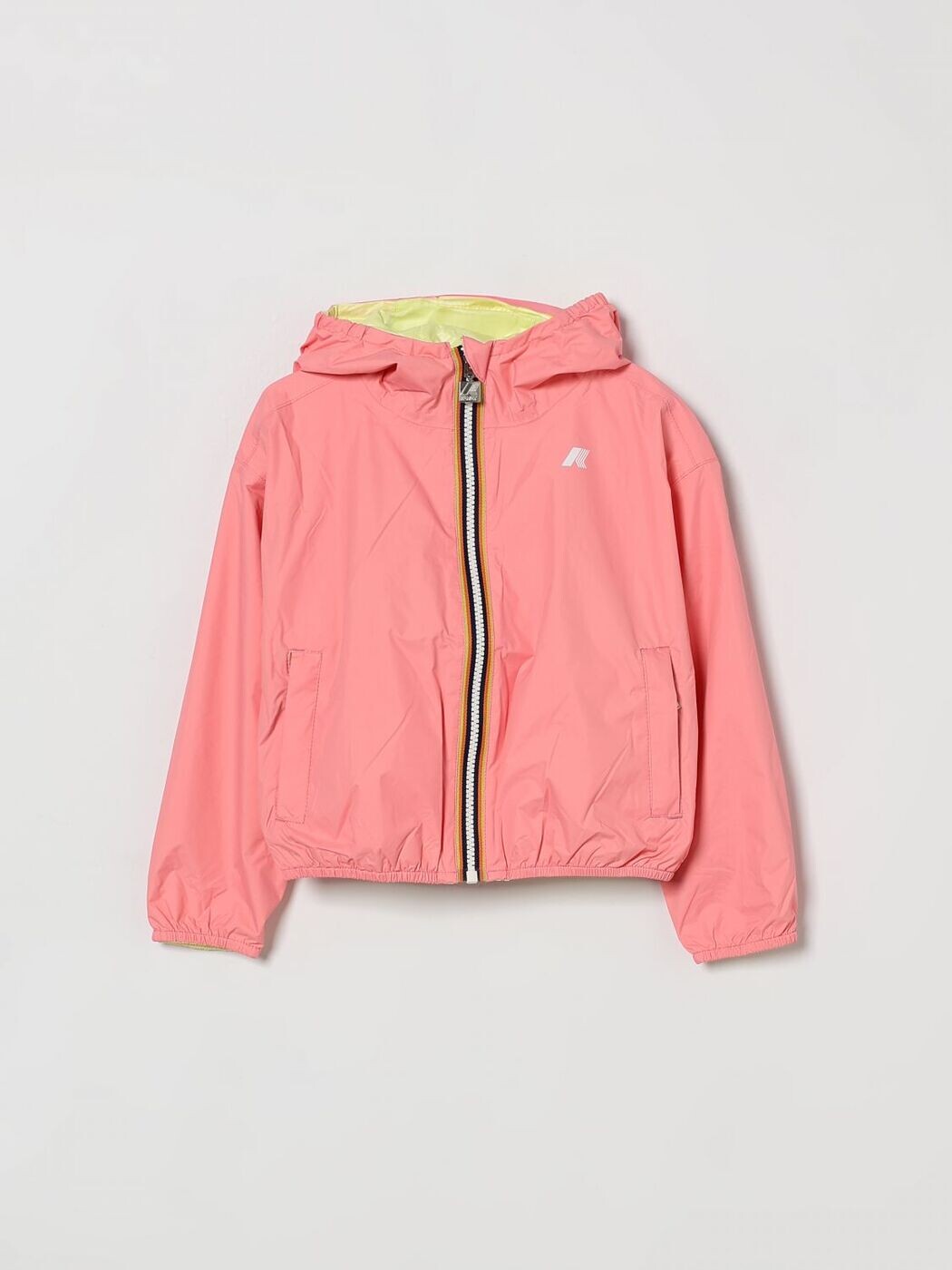 ケーウェイ K-WAY バイカージャケット 上衣 ガールズ さくら色 Biker jackets K41337W 関税 貨物輸送無料 2026SS gi
