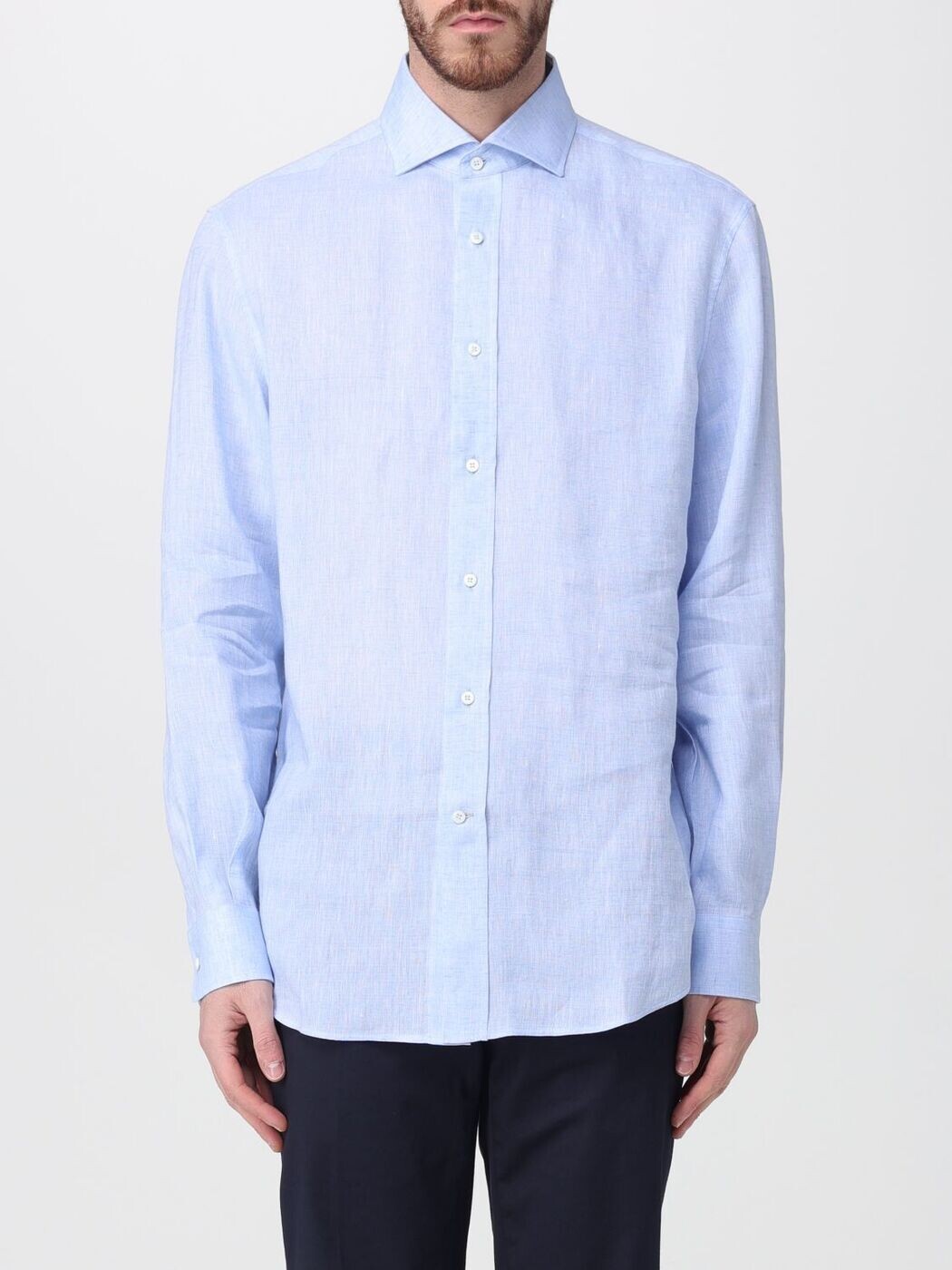 ブルネロ クチネリ BRUNELLO CUCINELLI シャツ メンズ Shirts MM6840627 Sky Blue 関税 送料無料 2026SS gi｜BRANDSHOP「il Tesoro」