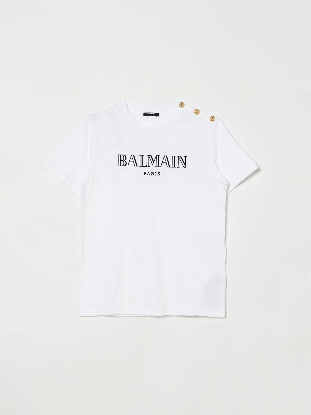 バルマン BALMAIN ロング衣袂ティーシャツ ティーシャツ ボーイズ 白いこと Long sleeve t-shirts BY8Q81Z3672 関税 貨物輸送無料 2026SS gi