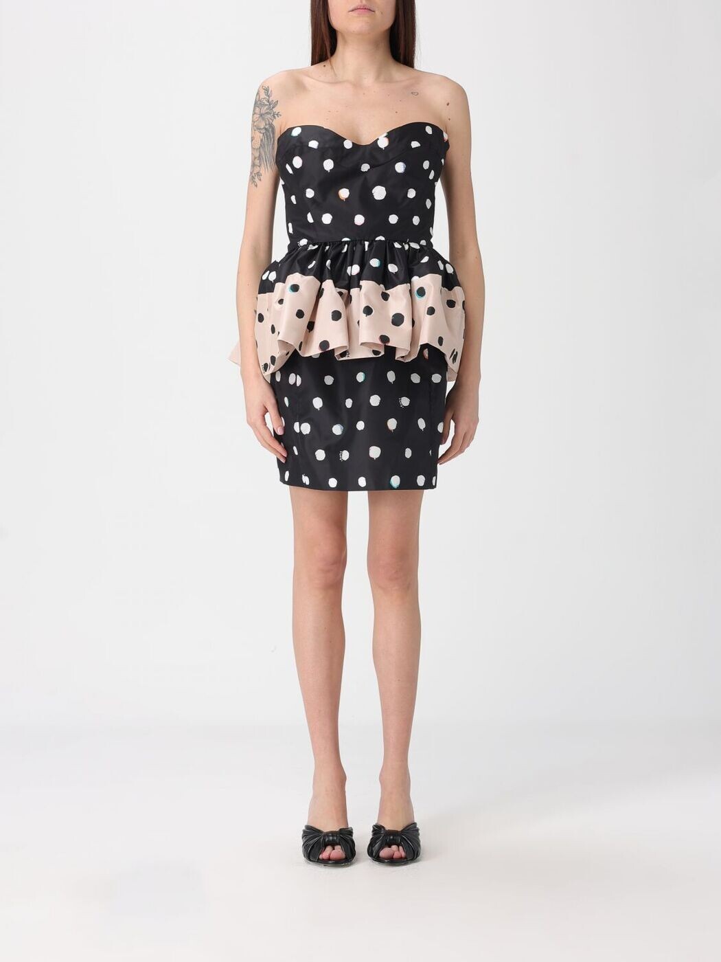 フェンディ FENDI 衣裳 御召しもの レディース 黒いこと Dresses FDD509AVJQ 関税 貨物輸送無料 2026SS gi