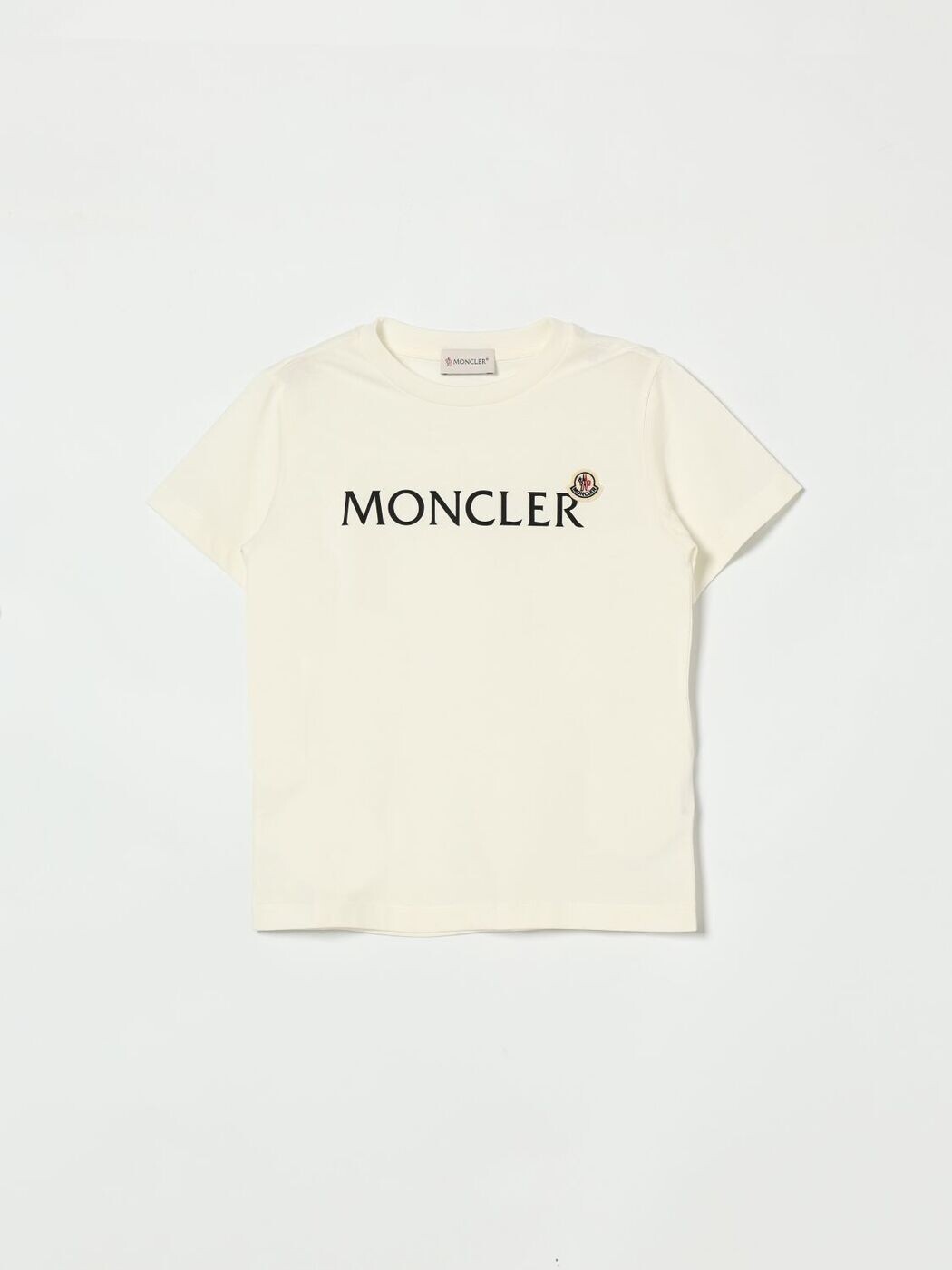 モンク軌跡 MONCLER ロング衣袂ティーシャツ ティーシャツ ボーイズ 白いこと Long sleeve t-shirts 8C0001089AFV 関税 貨物輸送無料 2026SS gi
