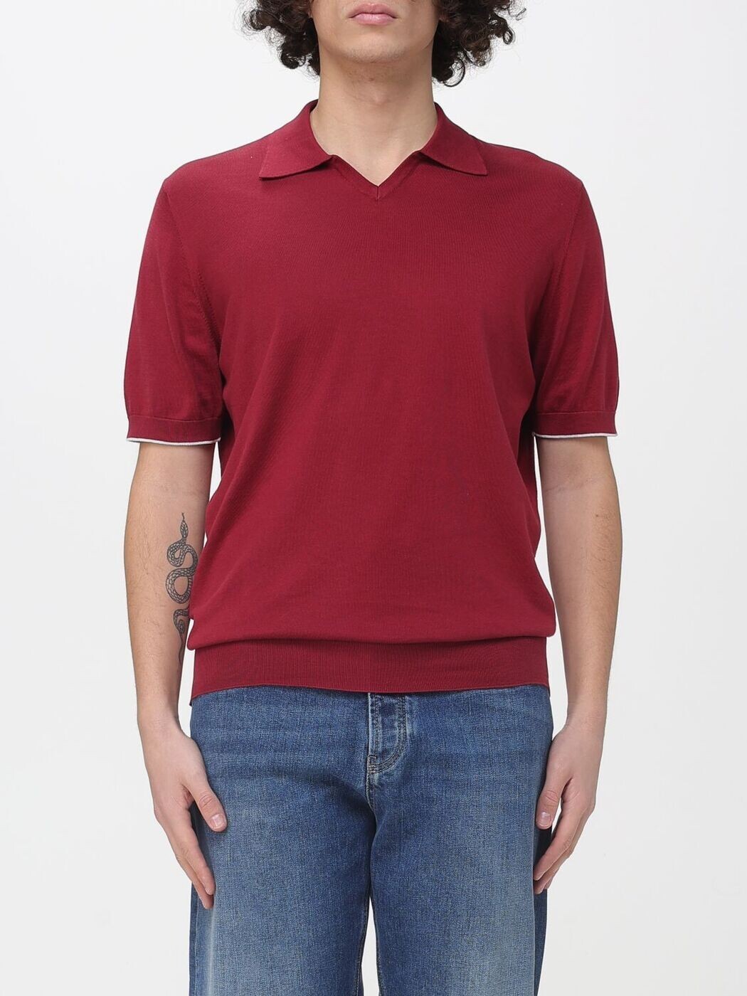 ブルネロ クチネリ BRUNELLO CUCINELLI ポロシャツ メンズ レッド Polo shirts M29800145 Red 関税 送料無料 2026SS gi|BRANDSHOP「il Tesoro」