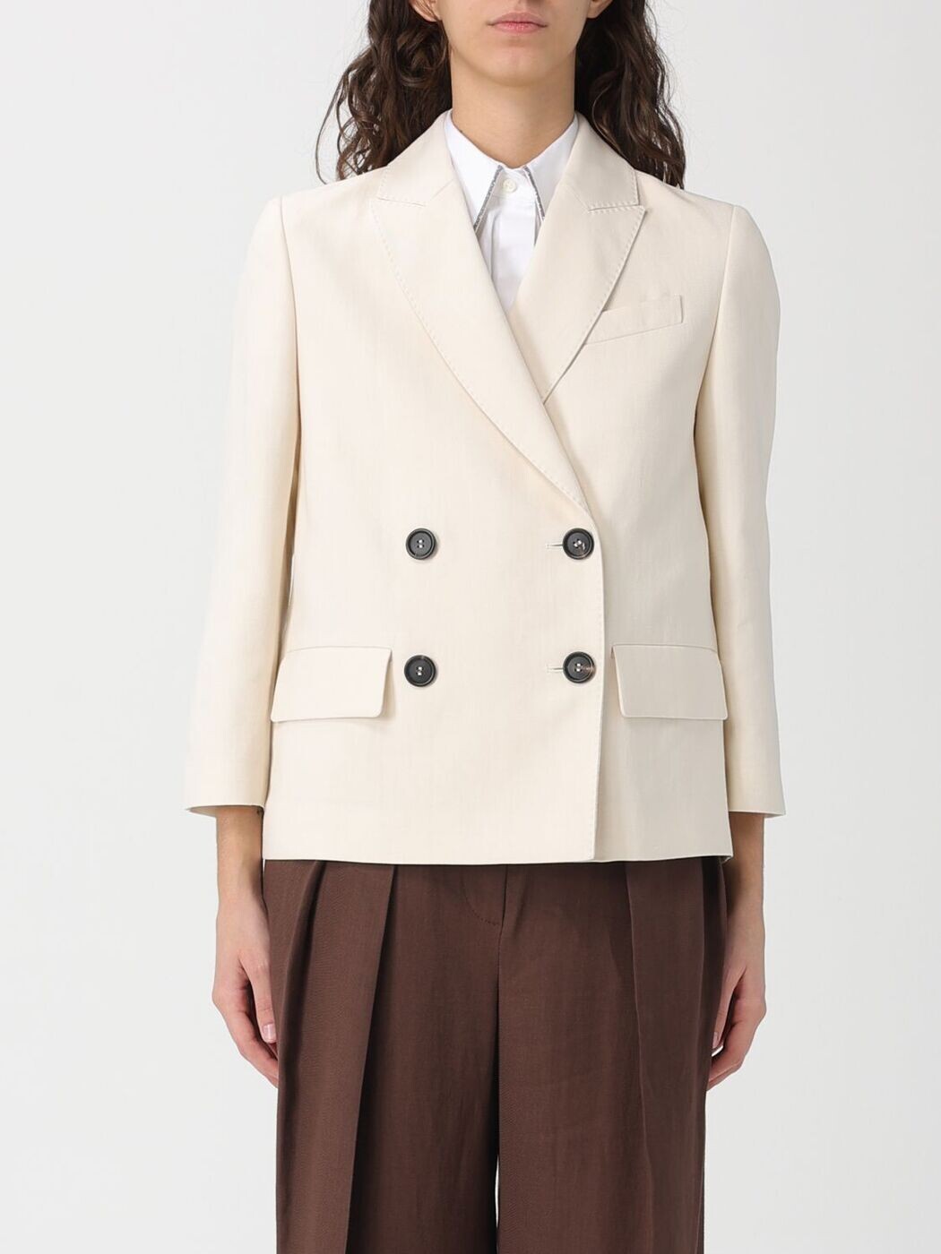 ブルネロクチネリ BRUNELLO CUCINELLI 背広上衣 背広 上衣 レディース ベージュ Suit Jackets MH1267621 関税 貨物輸送無料 2026SS gi