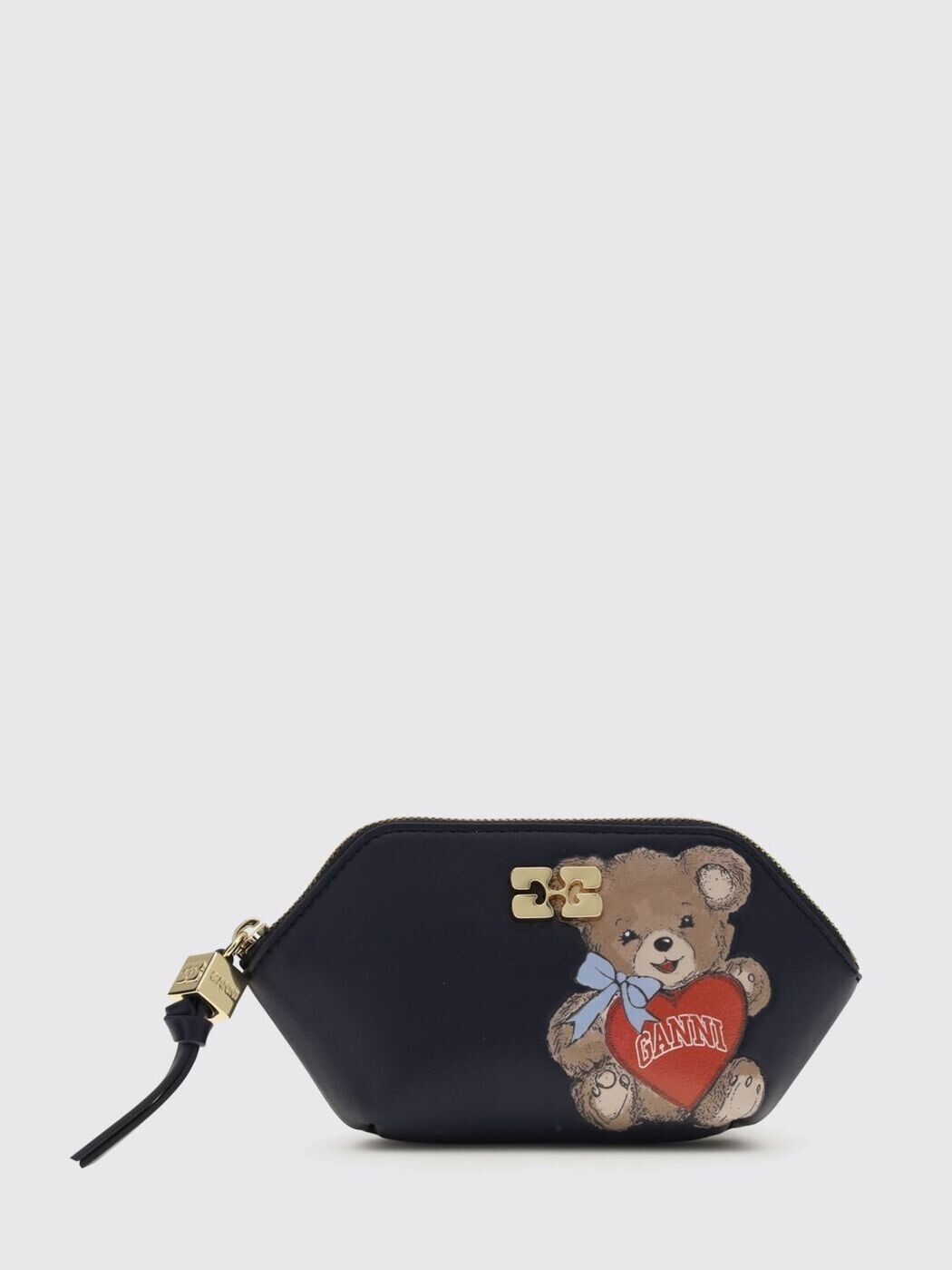 ガニー GANNI 歌留多保持者 紙入れ レディース 黒いこと Wallets and Card Holders B3010116 関税 貨物輸送無料 2026SS gi