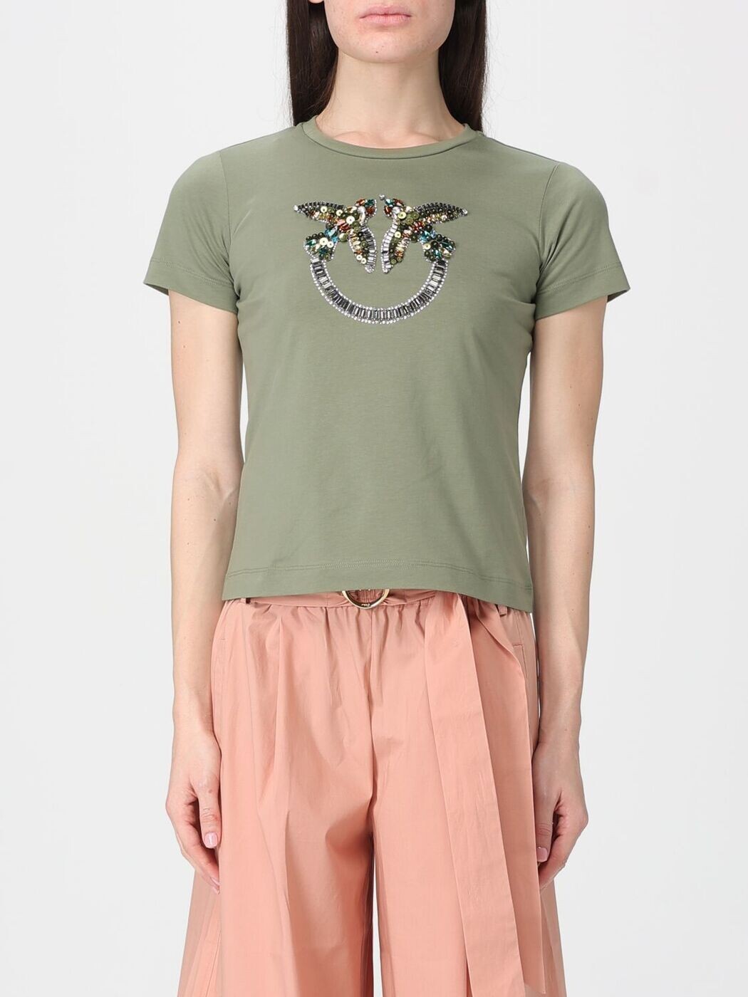 ピンコ PINKO ポロシャツ Tシャツ レディース グリーン T-shirts and polo shirts 100535A33F Green 関税 送料無料 2026SS gi｜BRANDSHOP「il Tesoro」