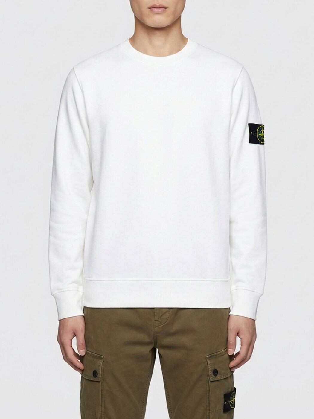 石ころ 島 STONE ISLAND トレーナー 調教師 メンズ 白いこと Sweatshirts 6100060S0051 White 関税 貨物輸送無料 2026SS gi
