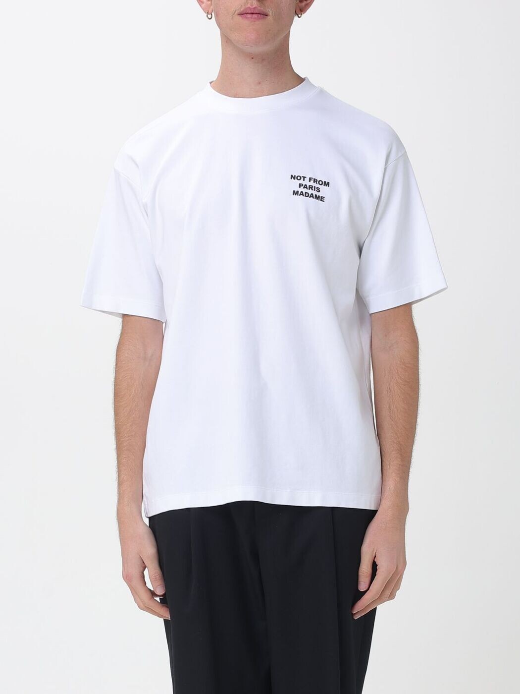 ドロール ド ムッシュ DROLE DE MONSIEUR Tシャツ メンズ ホワイト T-shirts PERMTS203CO002 White 関税 送料無料 2026SS gi｜BRANDSHOP「il Tesoro」