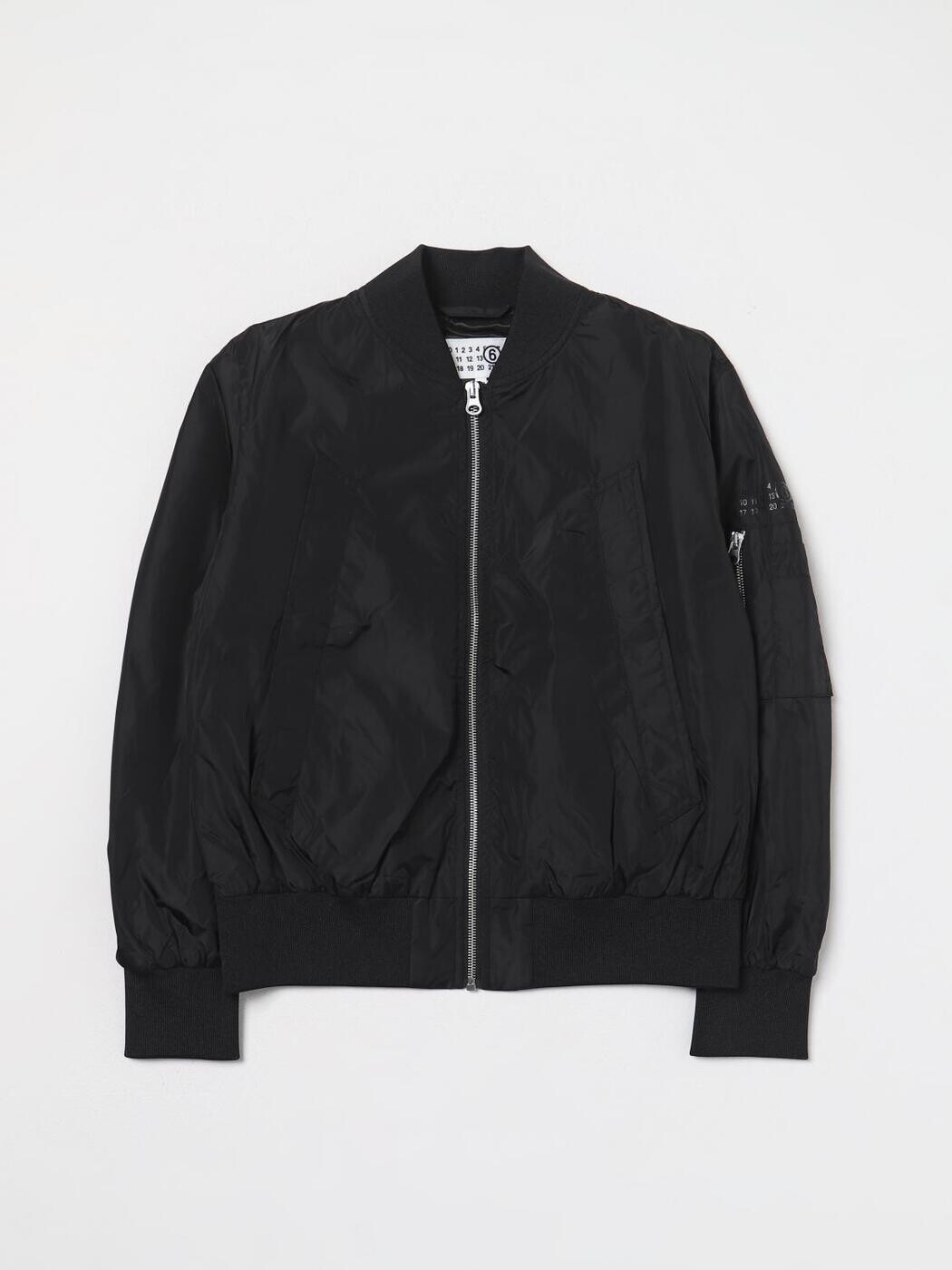 エムエムシックス 棲み家 マルジェラ MM6 MAISON MARGIELA ボンバージャケット 上衣 ボーイズ 黒いこと Bomber jackets M60533MM001 関税 貨物輸送無料 2024SS gi