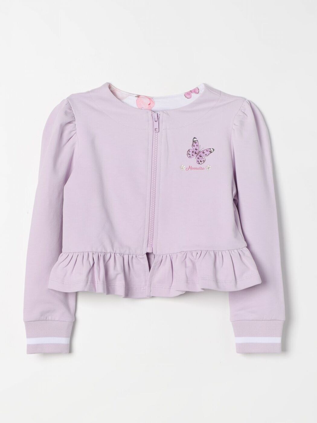 モナリザ MONNALISA ロングスリーブTシャツ Tシャツ ガールズ Long sleeve t-shirts 19C8043020 Lilac 関税 送料無料 2024SS gi|BRANDSHOP「il Tesoro」