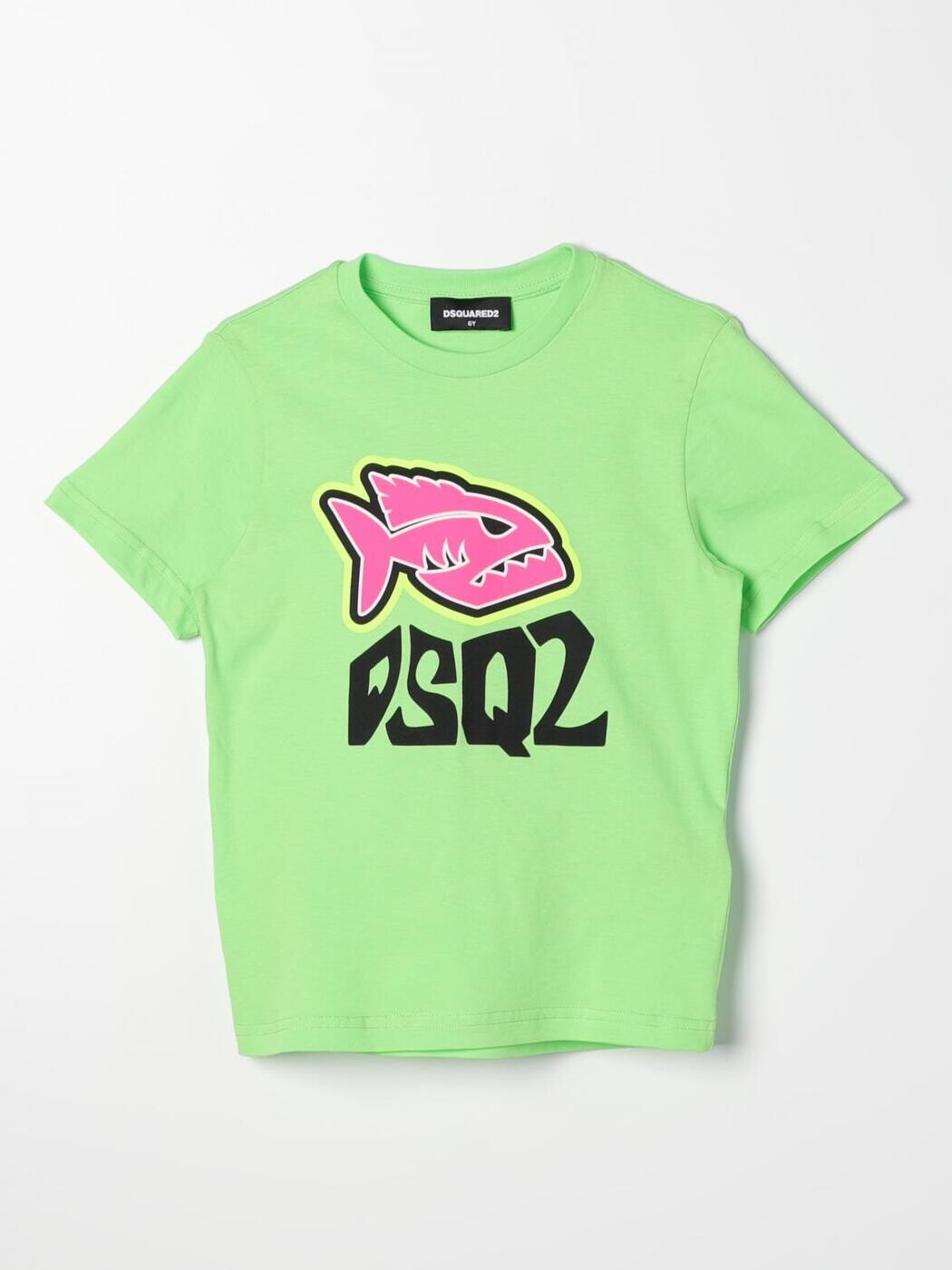 ディースクエアード DSQUARED2 ロングスリーブTシャツ Tシャツ ボーイズ グリーン Long sleeve t-shirts DQ2371D004G Green 関税 送料無料 2025AW gi|BRANDSHOP「il Tesoro」