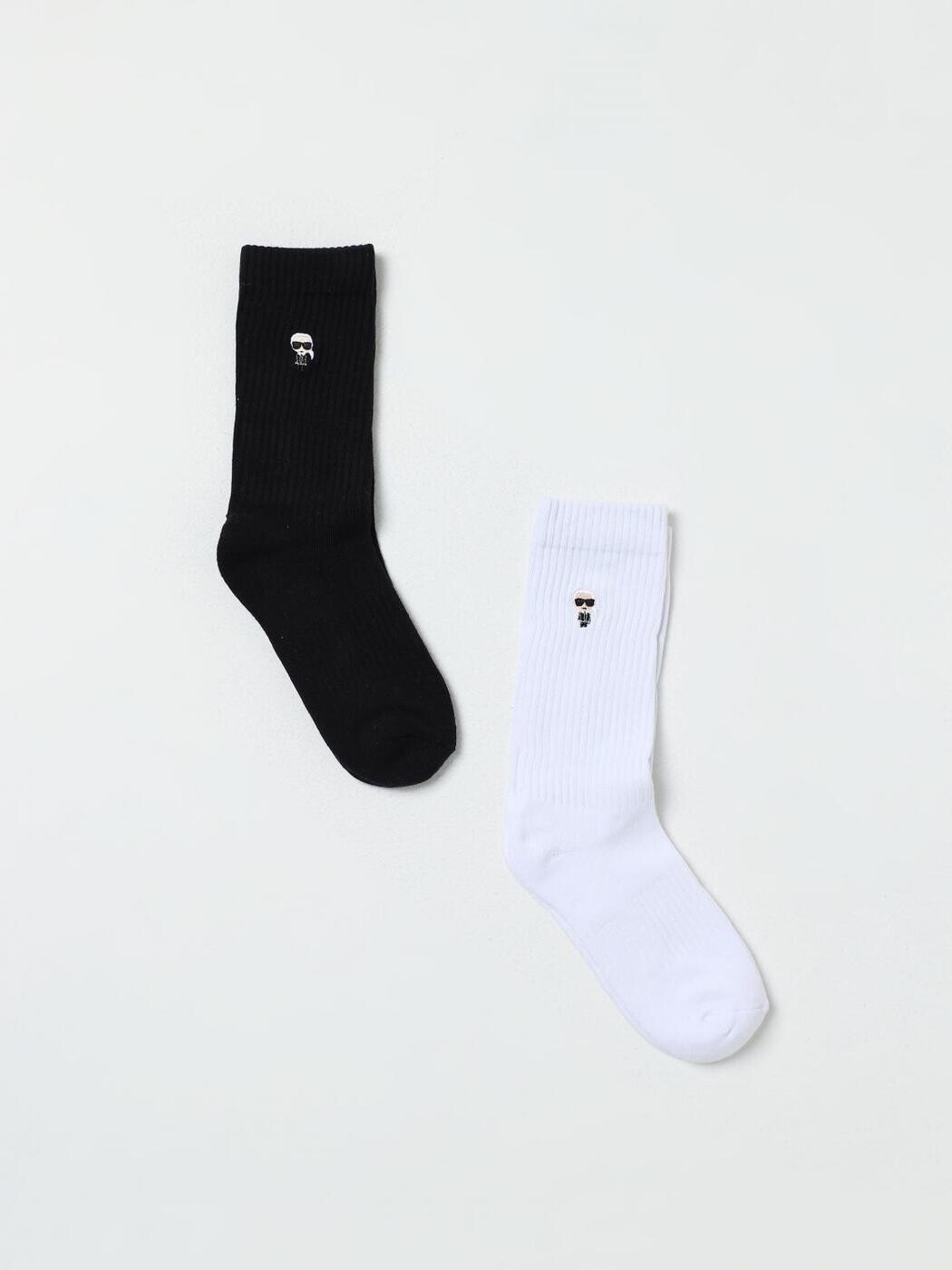 長い巻き毛 ラガーフェルド KARL LAGERFELD ソックス 靴下 レディース 白いこと Socks 96KW6003 関税 貨物輸送無料 2026SS gi