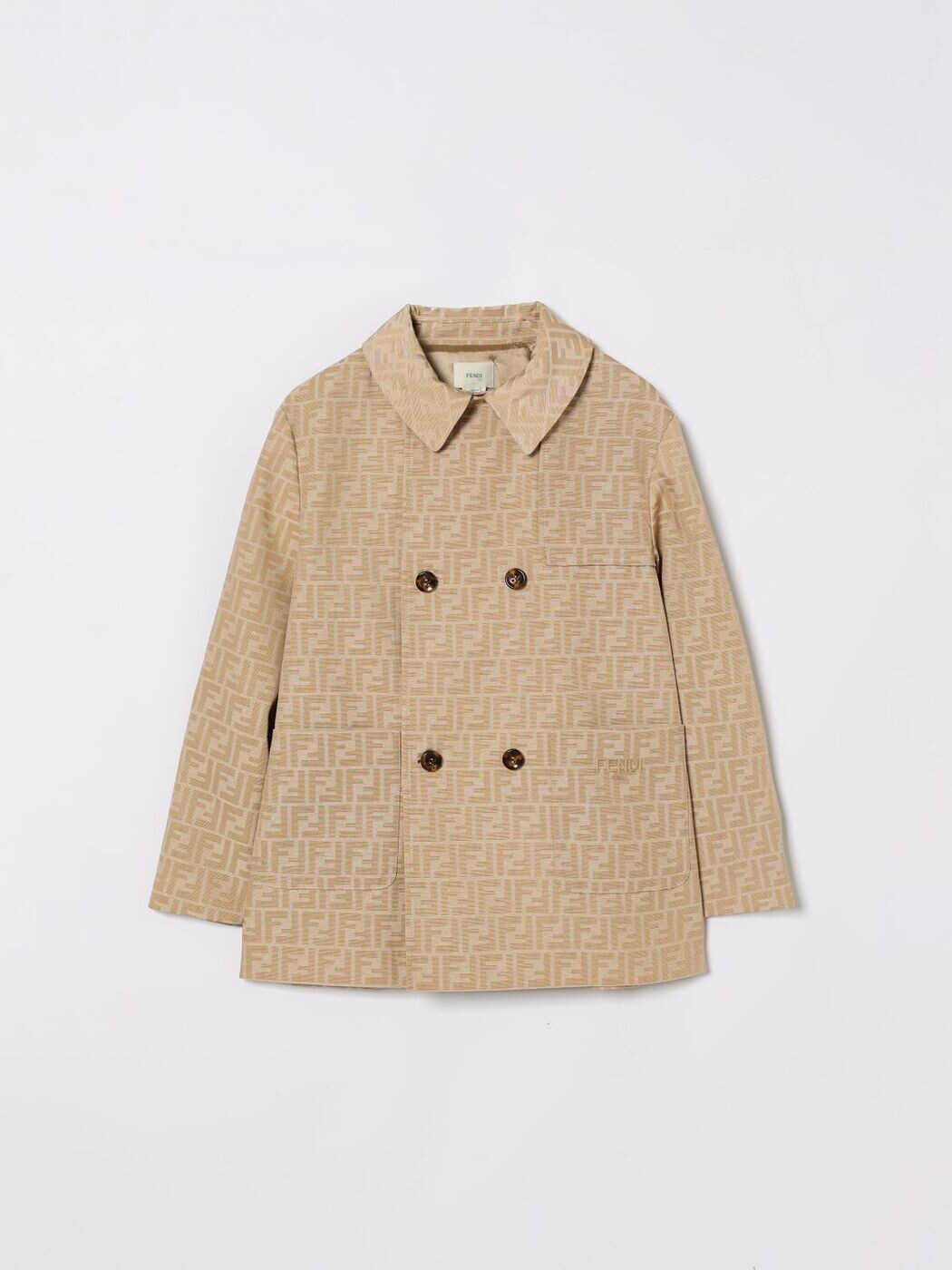 FENDI FENDI バイカージャケット 上衣 ガールズ 白いこと Biker jackets JFA223AQTK 関税 貨物輸送無料 2026SS gi