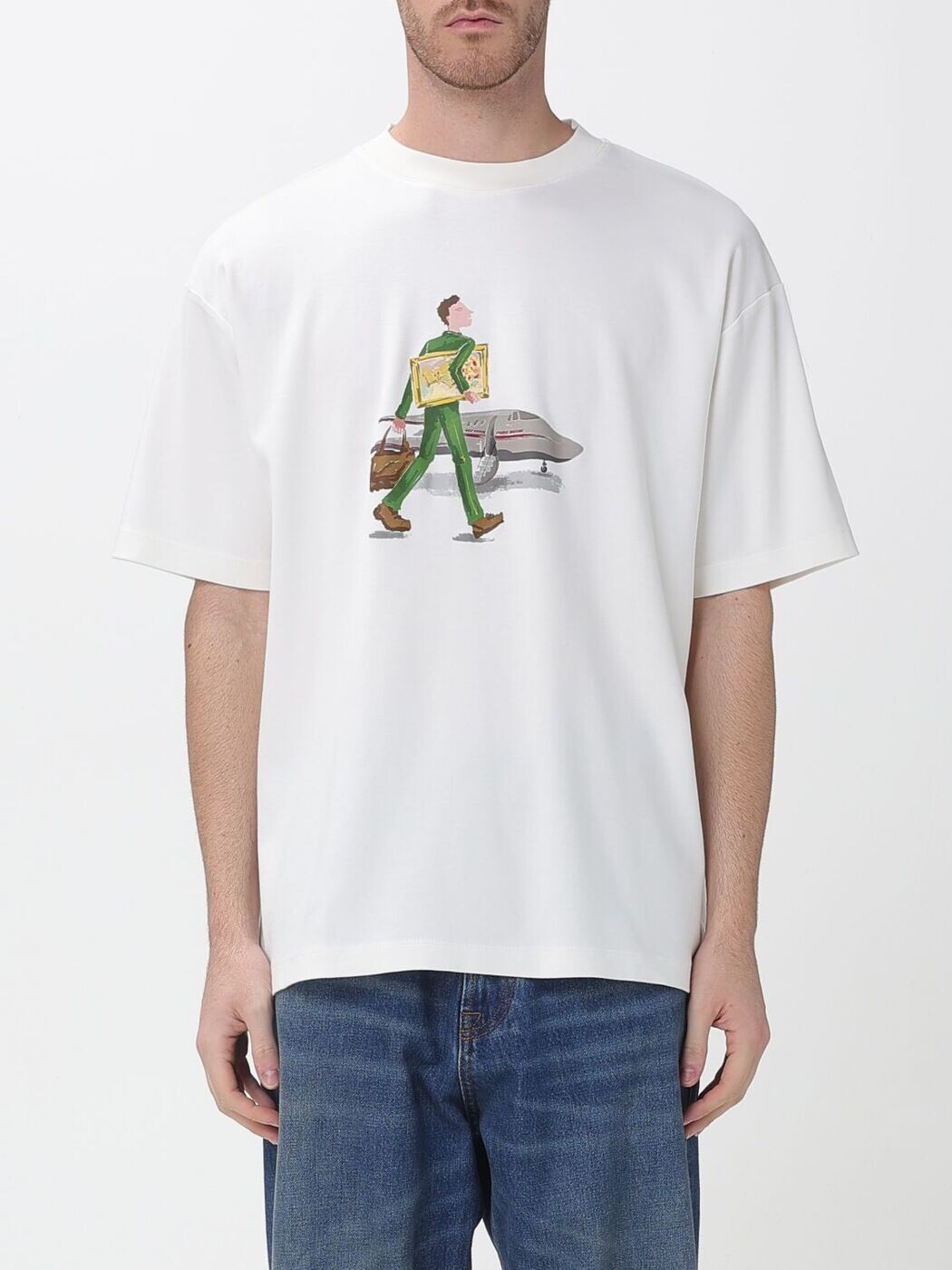 ドロール ド ムッシュ DROLE DE MONSIEUR Tシャツ メンズ ホワイト T-shirts JTS290CO002 White 関税 送料無料 2026SS gi｜BRANDSHOP「il Tesoro」