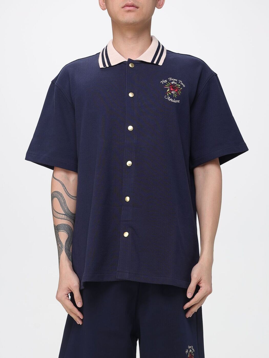 ドロール ド ムッシュ DROLE DE MONSIEUR シャツ メンズ ブルー Shirts JSH247CO264 Blue 関税 送料無料 2026SS gi｜BRANDSHOP「il Tesoro」