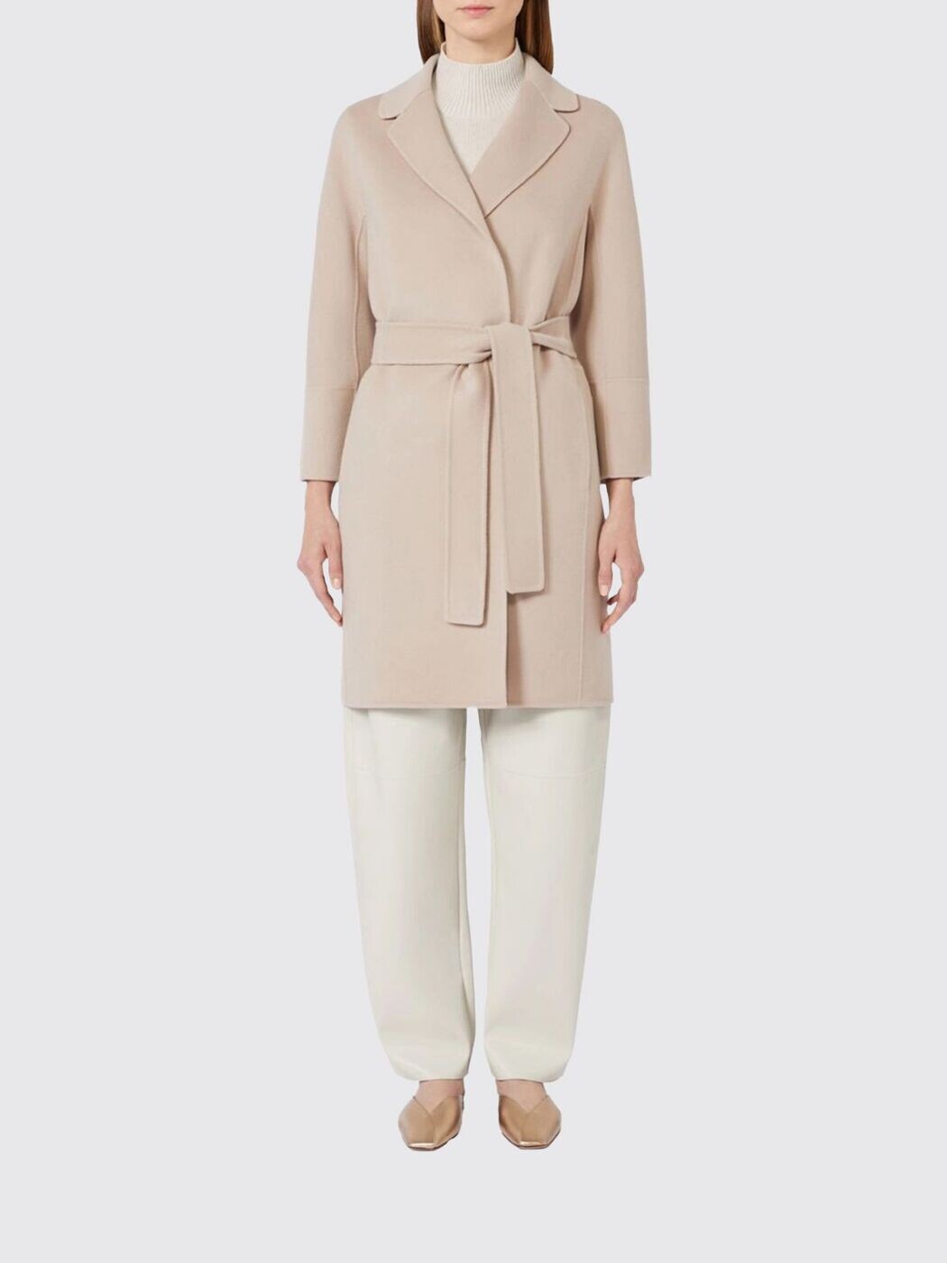 エスマックスマーラ S MAX MARA トレンチコート 厚地の外套 レディース ベージュ Coats and trench coats 2619011051600 関税 貨物輸送無料 2026SS gi