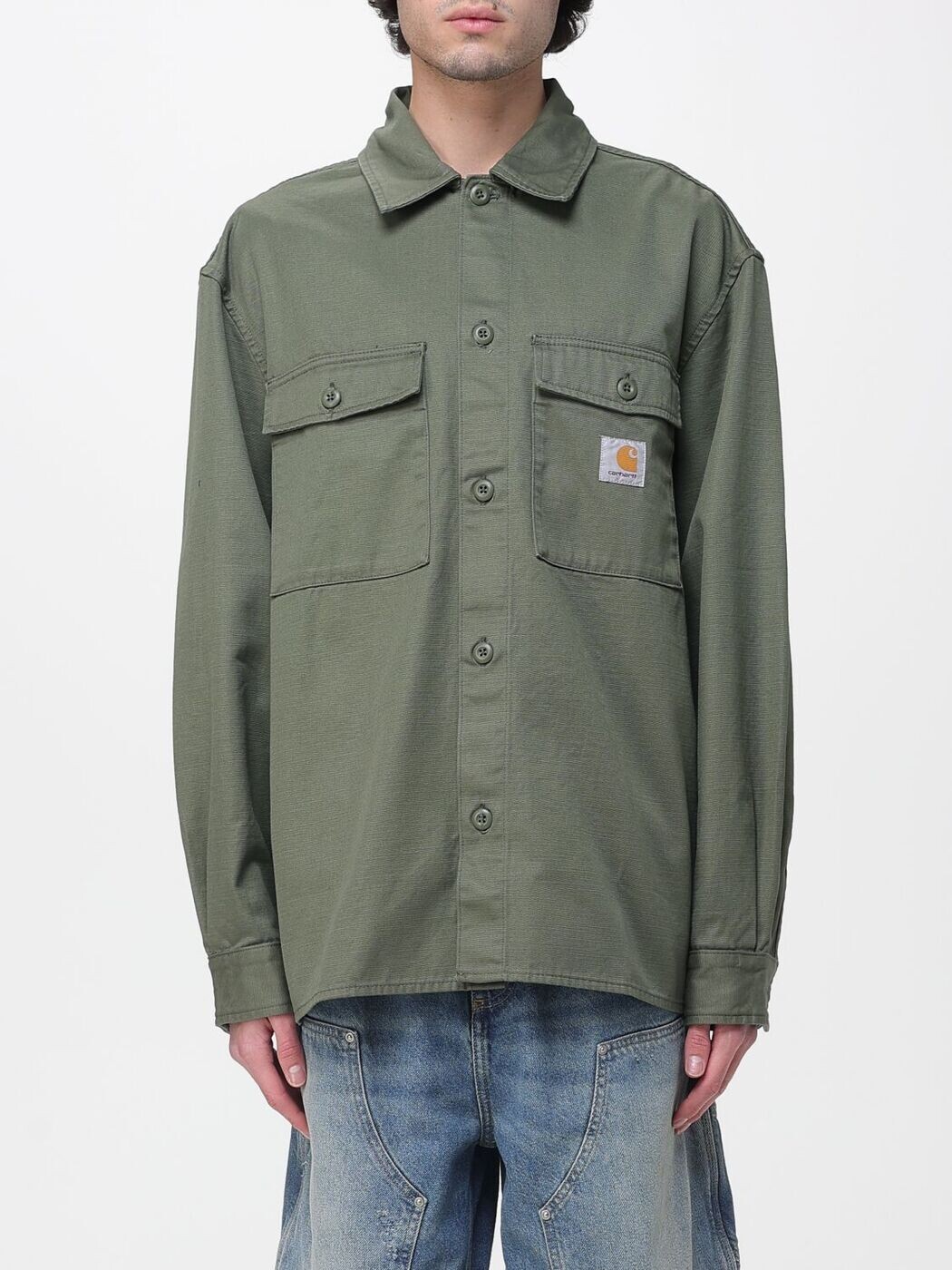 鉄道車両ハート型 ダブリューアイピー CARHARTT WIP 上衣 メンズ 緑であること Jackets I036271 関税 貨物輸送無料 2026SS gi