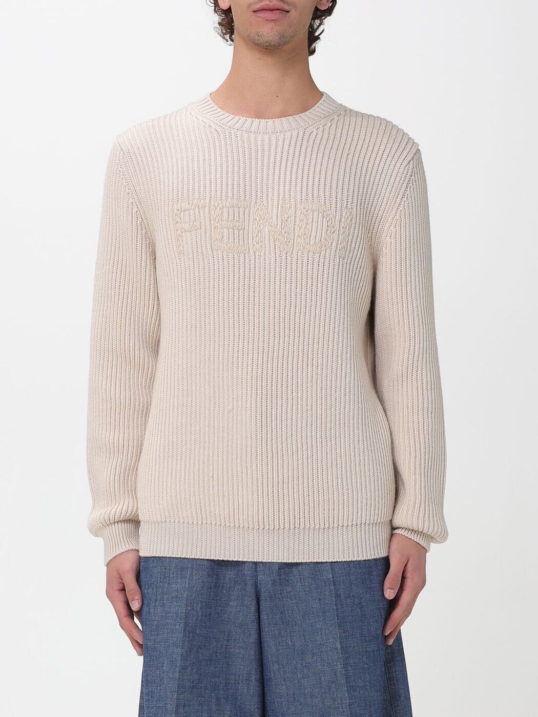 フェンディ FENDI プルオーバー 編み物御召しもの メンズ 薄墨色 Knitwear FZX091AW0C 関税 貨物輸送無料 2026SS gi