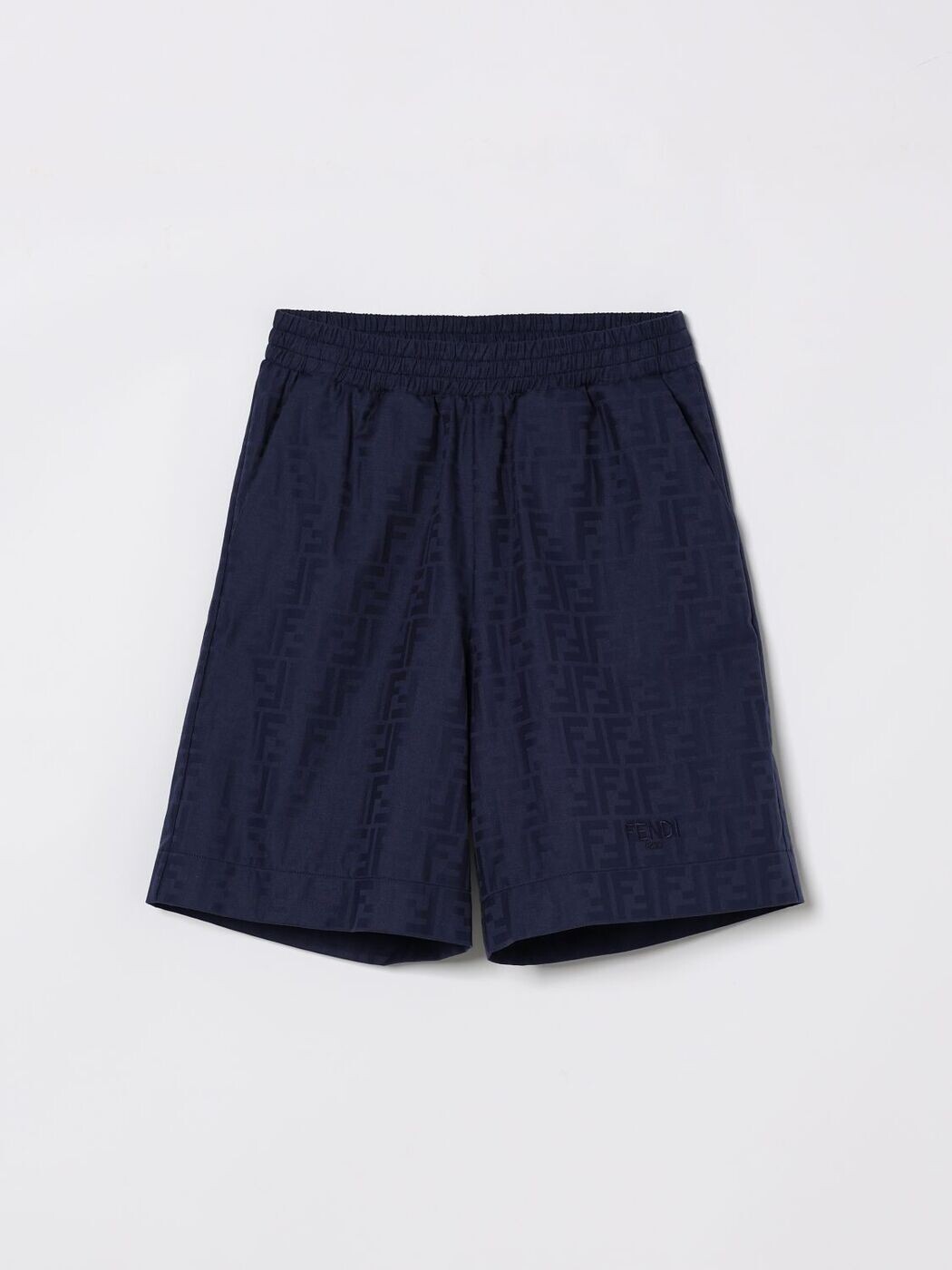 FENDI FENDI 遊撃手ズボン下 ズボン下 さる股引き ガールズ 青碧 Shorts JMF550AS64 関税 貨物輸送無料 2026SS gi