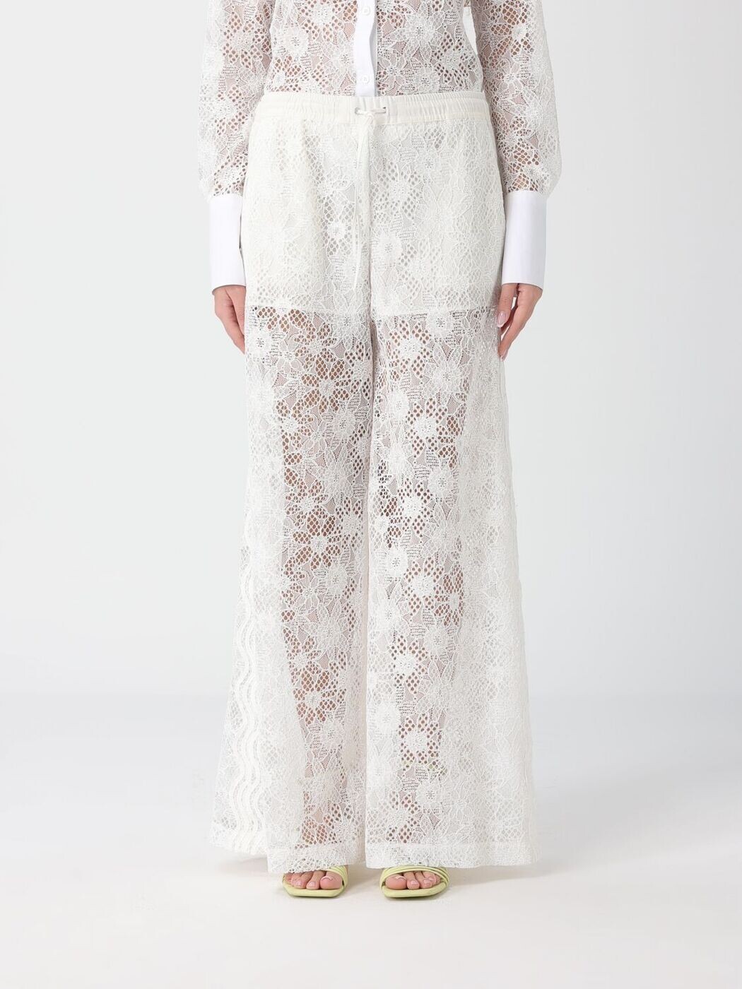 ピンコ PINKO ズボン パンツ レディース ホワイト Trousers 106662A381 White 関税 送料無料 2026SS gi｜BRANDSHOP「il Tesoro」
