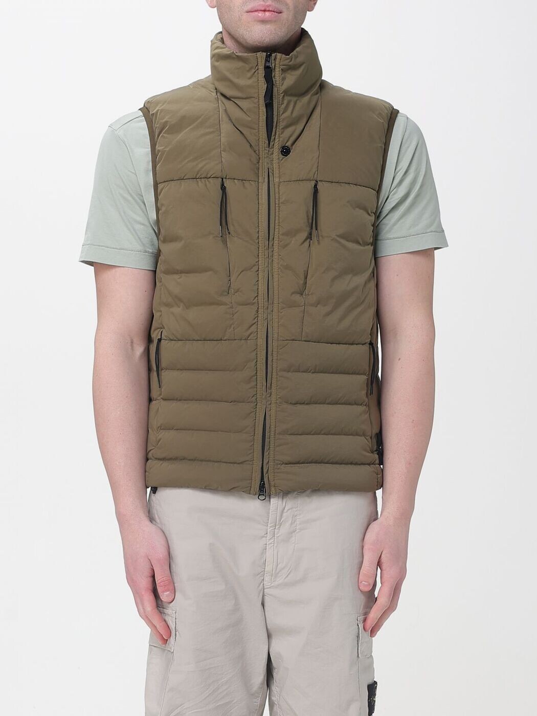 石ころ 島 STONE ISLAND ジレ より良い メンズ 緑であること Vests G100007S0183 関税 貨物輸送無料 2026SS gi