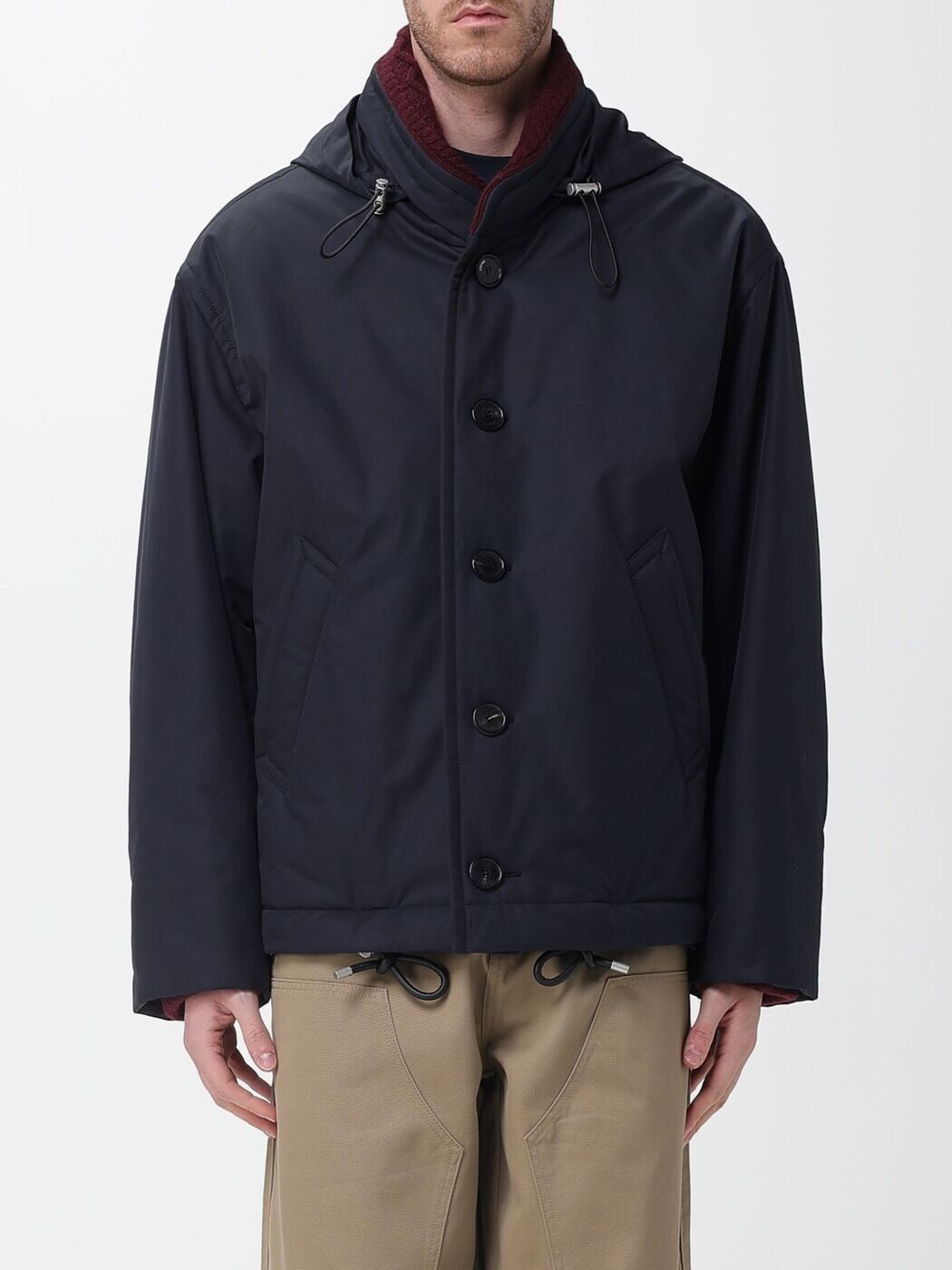 ロエベ LOEWE トレンチ 厚地の外套 メンズ 青味 Coats and Trench H526Y02WD8 関税 貨物輸送無料 2026SS gi