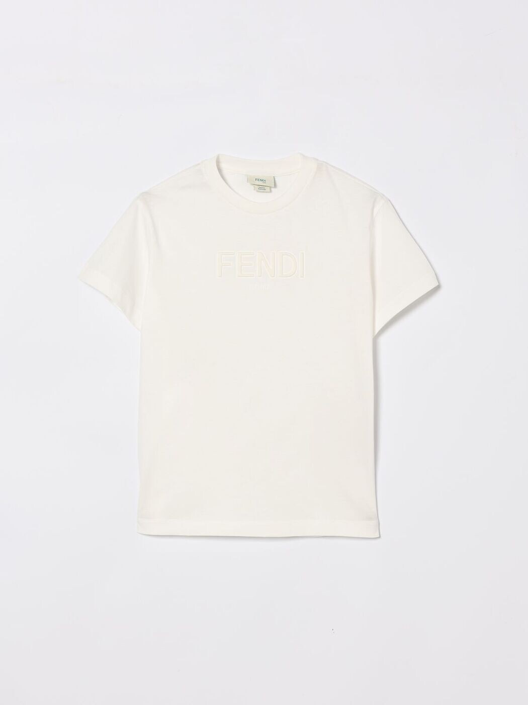 FENDI FENDI ロング衣袂ティーシャツ ティーシャツ ボーイズ 白いこと Long sleeve t-shirts JUI2027AJ 関税 貨物輸送無料 2026SS gi