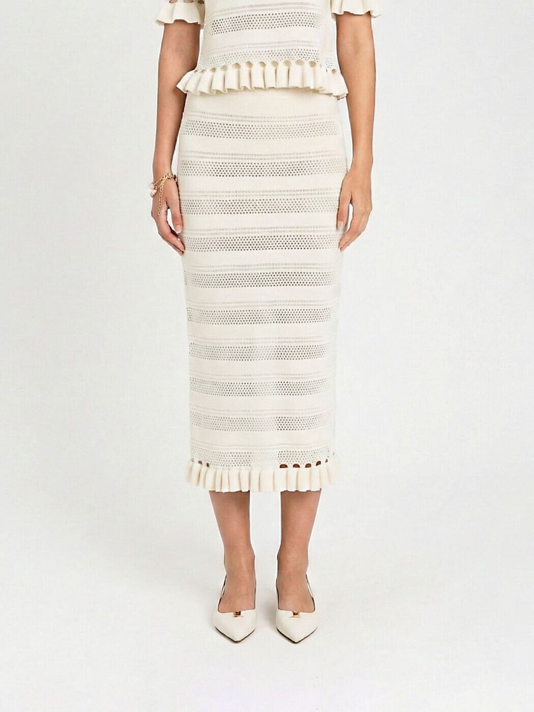 ツインセット TWINSET スカート レディース ホワイト Skirts 261TP3083 White 関税 送料無料 2026SS gi｜BRANDSHOP「il Tesoro」