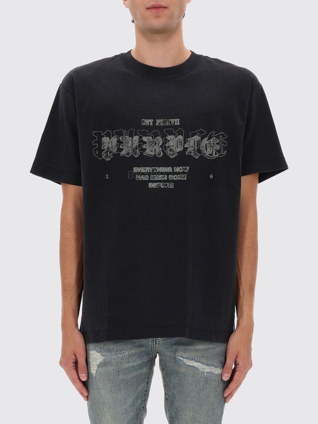 パープル PURPLE Tシャツ メンズ ブラック T-shirts P104TBSO126 Black 関税 送料無料 2026SS gi|BRANDSHOP「il Tesoro」