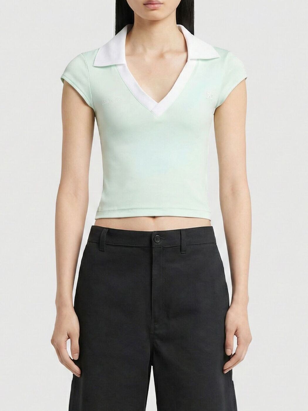 クレージュ COURREGES ポロシャツ レディース Polo 126JPO057JS0195 Gnawed Blue 関税 送料無料 2026SS gi|BRANDSHOP「il Tesoro」