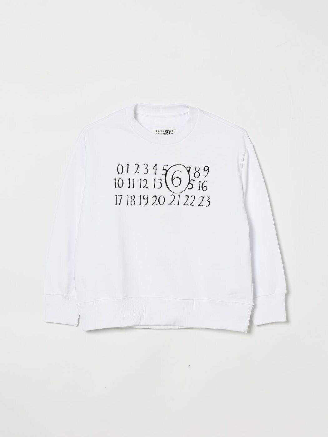 エムエムシックス 棲み家 マルジェラ MM6 MAISON MARGIELA クルーネックジャンパー 編み物お召しもの ボーイズ 白いこと Crew neck jumpers M61009MM02X 関税 貨物輸送無料 2026SS gi