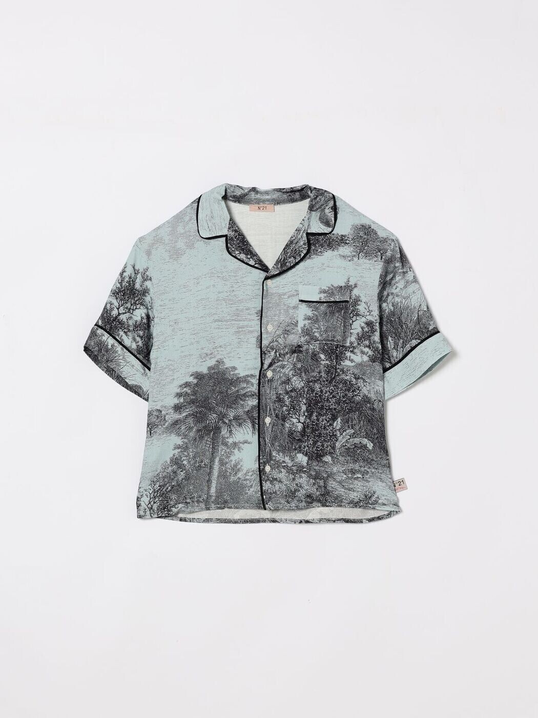 ヌメロ ヴェントゥーノ N 21 フォーマルシャツ プルオーバー ガールズ 青碧 Formal shirts N210CPN0474 関税 貨物輸送無料 2026SS gi