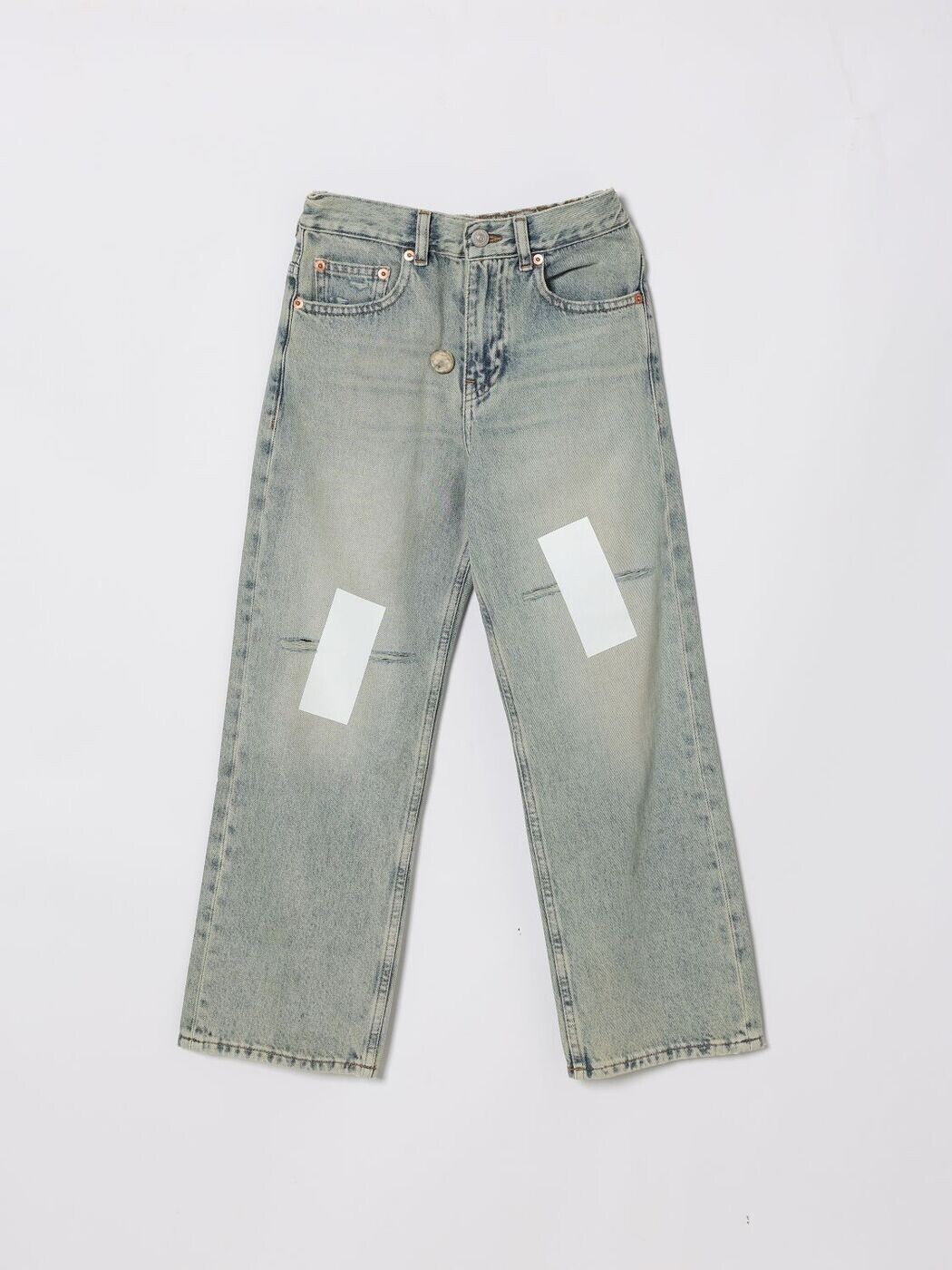 エムエムシックス 住み家 マルジェラ MM6 MAISON MARGIELA レギュラーフィットジーンズ ジーンズ ボーイズ Regular fit jeans M60972MM06W 関税 貨物輸送無料 2026SS gi