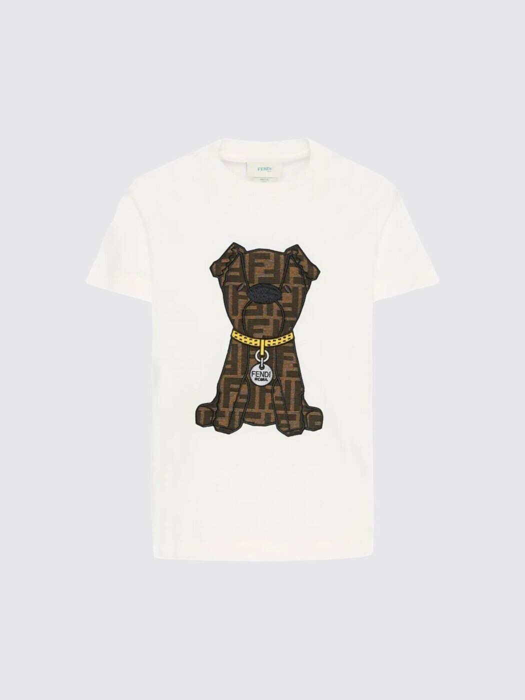 FENDI FENDI ロング衣袂ティーシャツ ティーシャツ ボーイズ 白いこと Long sleeve t-shirts JMI5037AJ 関税 貨物輸送無料 2026SS gi
