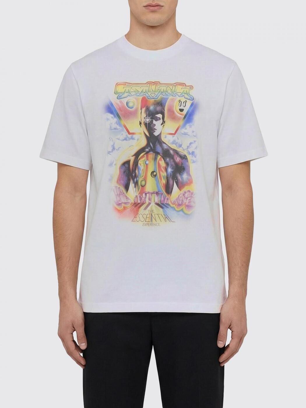 カサブランカ CASABLANCA Tシャツ メンズ ホワイト T-shirts MSP26JTS056 White 関税 送料無料 2026SS gi|BRANDSHOP「il Tesoro」