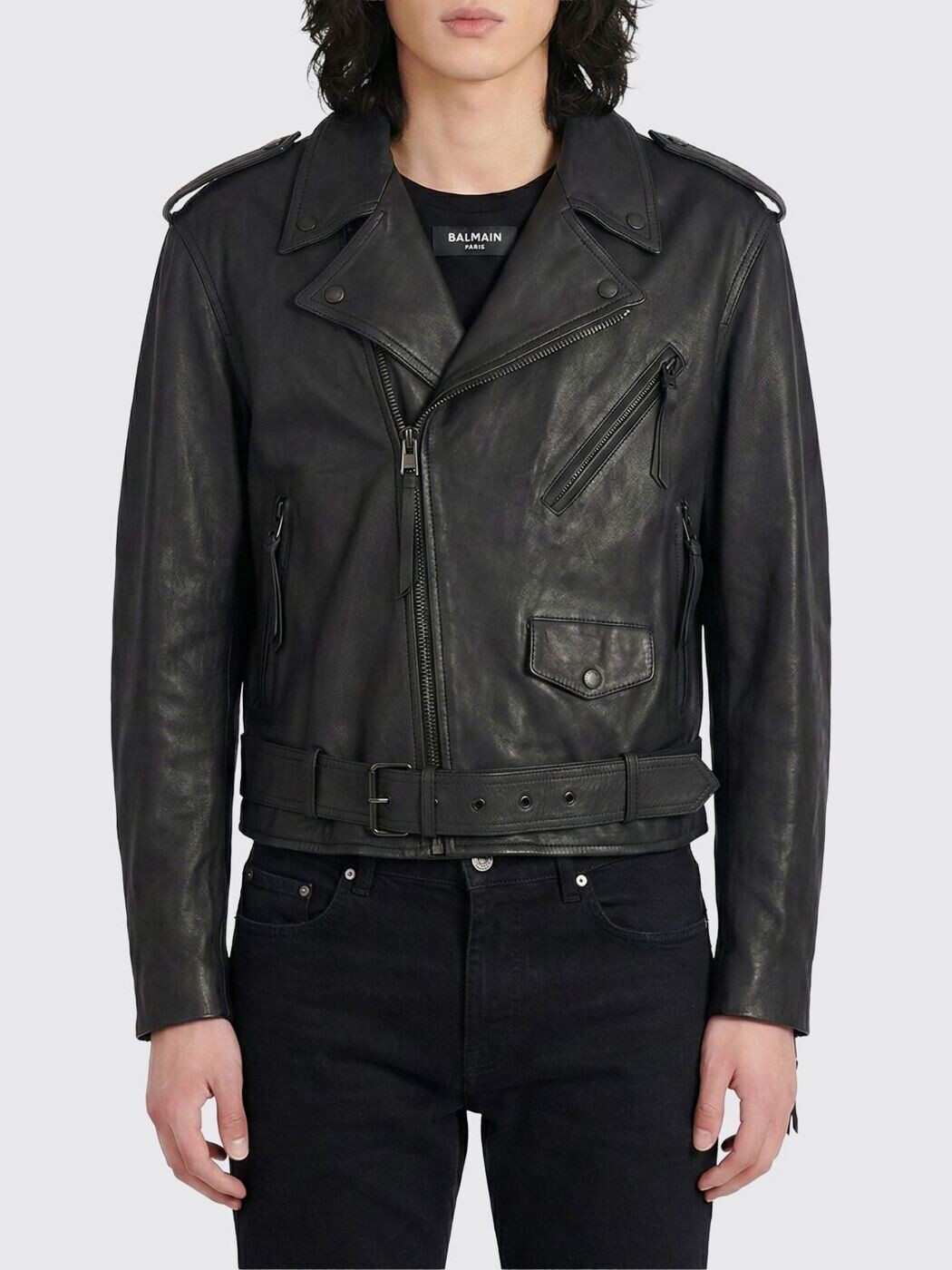 バルマン BALMAIN 上衣 メンズ 黒いこと Jackets GH1TD580LE11 関税 貨物輸送無料 2026SS gi