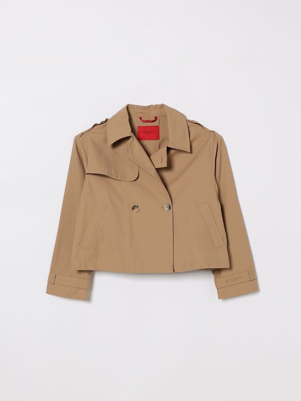 マックス アンド コー MAX\u0026CO. KID トレンチコート 厚地の外套 ガールズ ベージュ Trench coats MX0281MX003 関税 貨物輸送無料 2026SS gi